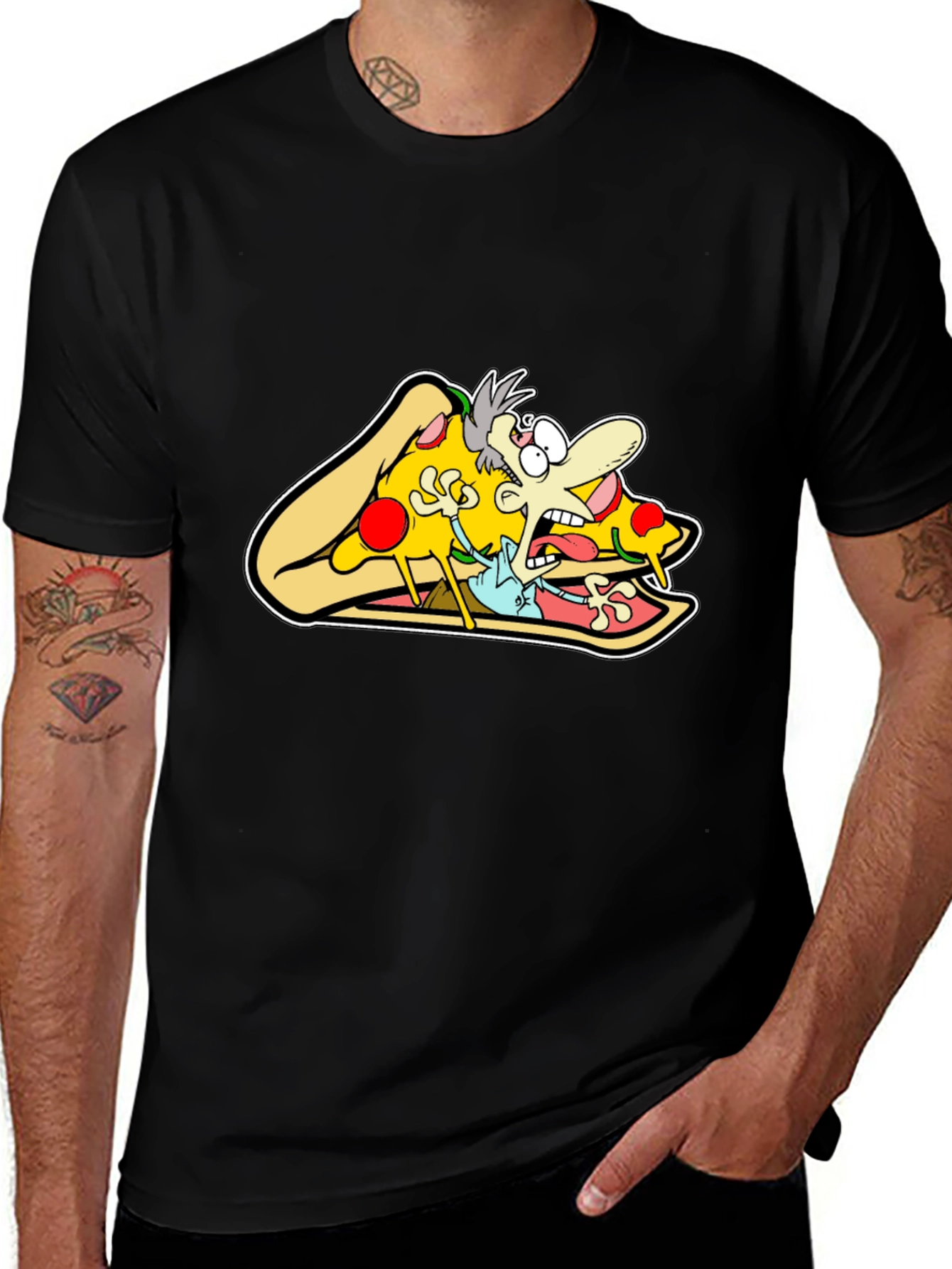 Pizza Panic Graphic Tee - Unisex Cotton Blend