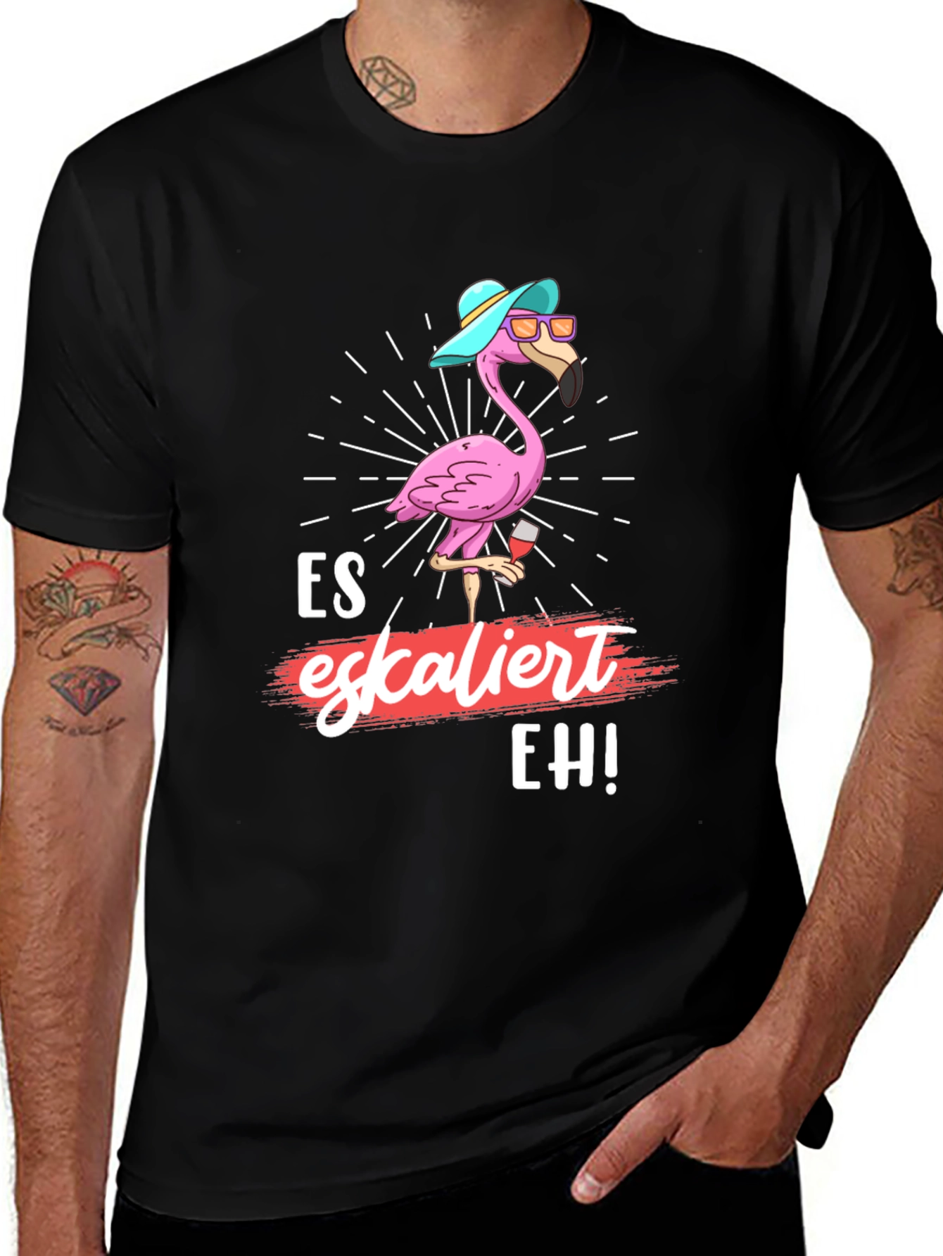 Es Eskaliert Eh! Flamingo Graphic Tee