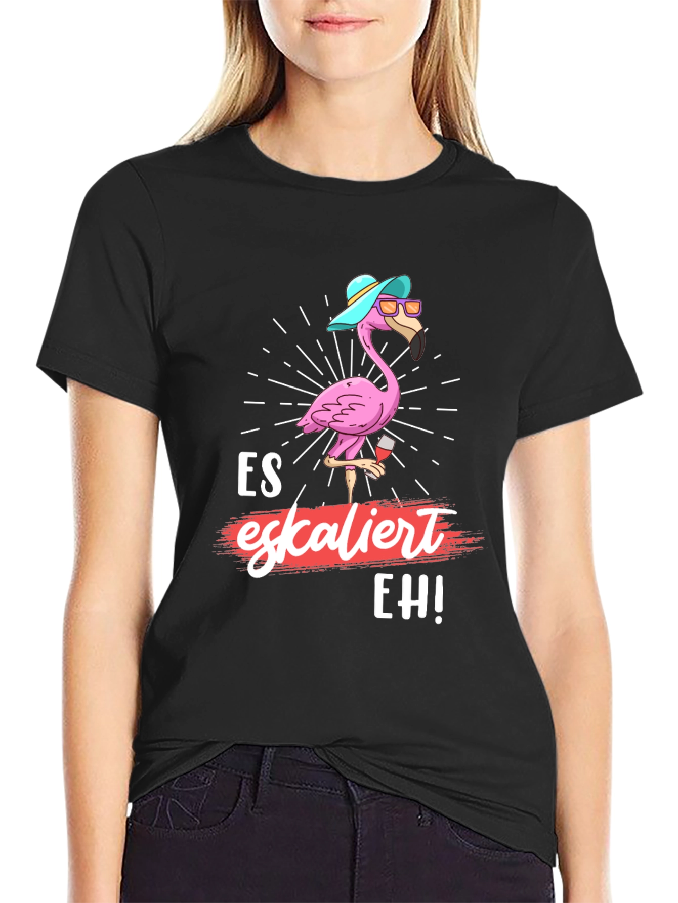 Es Eskaliert Eh! Flamingo Graphic Tee