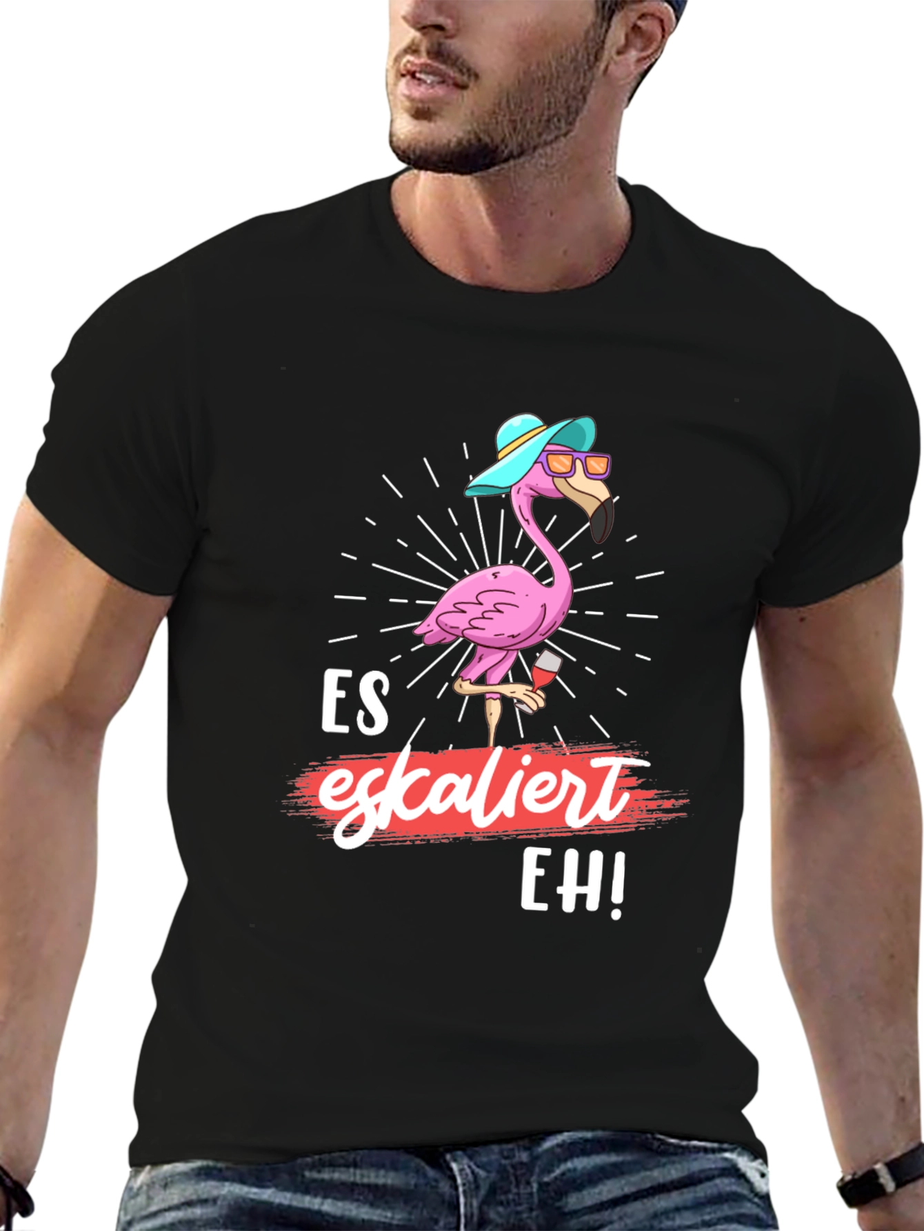 Es Eskaliert Eh! Flamingo Graphic Tee