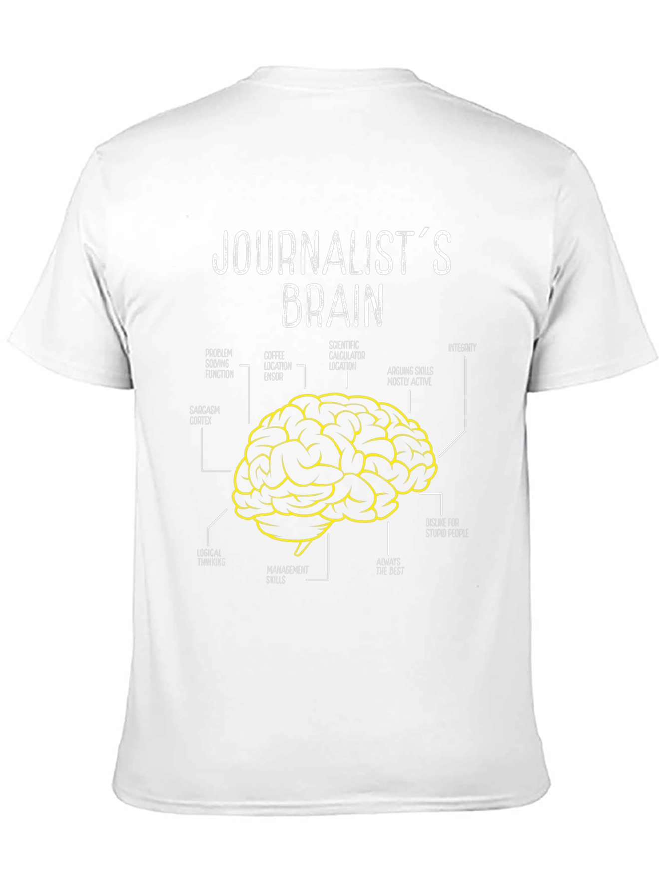 Journalists Brain Anatomy Graphic T-Shirt