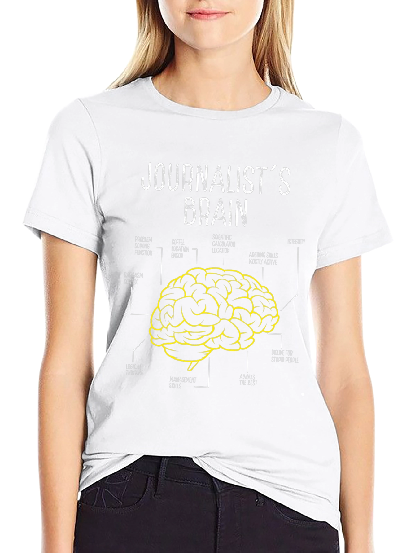 Journalists Brain Anatomy Graphic T-Shirt