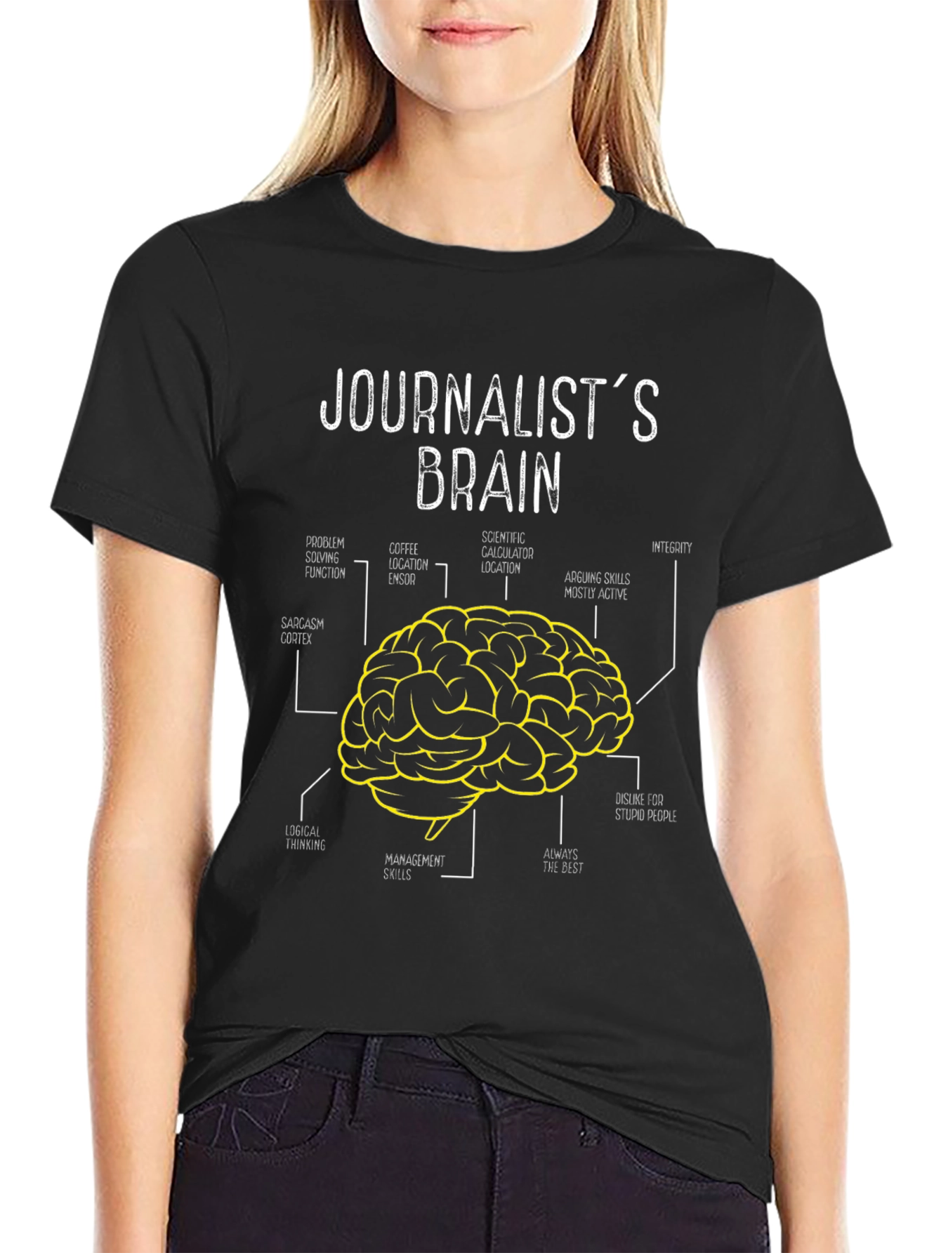 Journalists Brain Anatomy Graphic T-Shirt