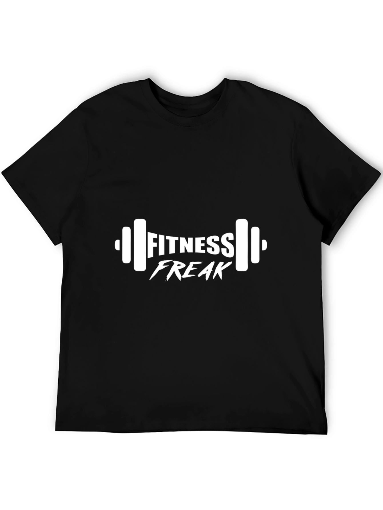 Fitness Freak Graphic Tee - Black Gym Shirt