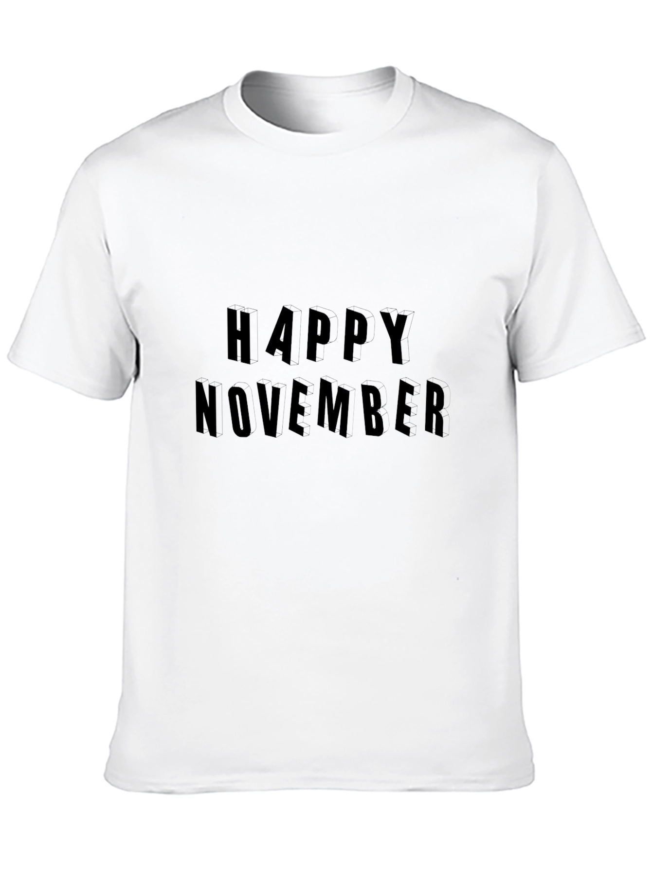 Happy November Black T-Shirt