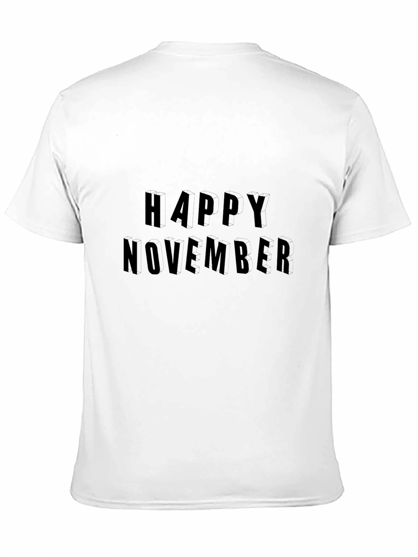 Happy November Black T-Shirt