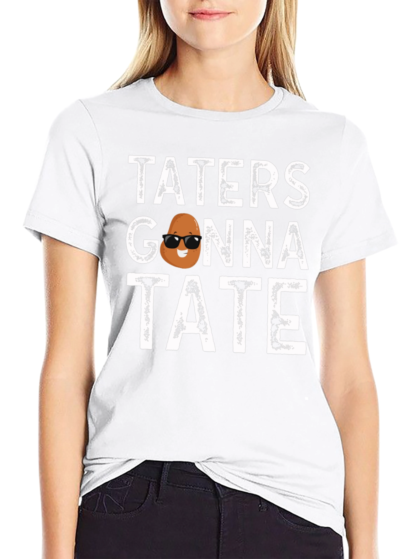 Taters Gonna Tate Funny Potato Graphic T-Shirt