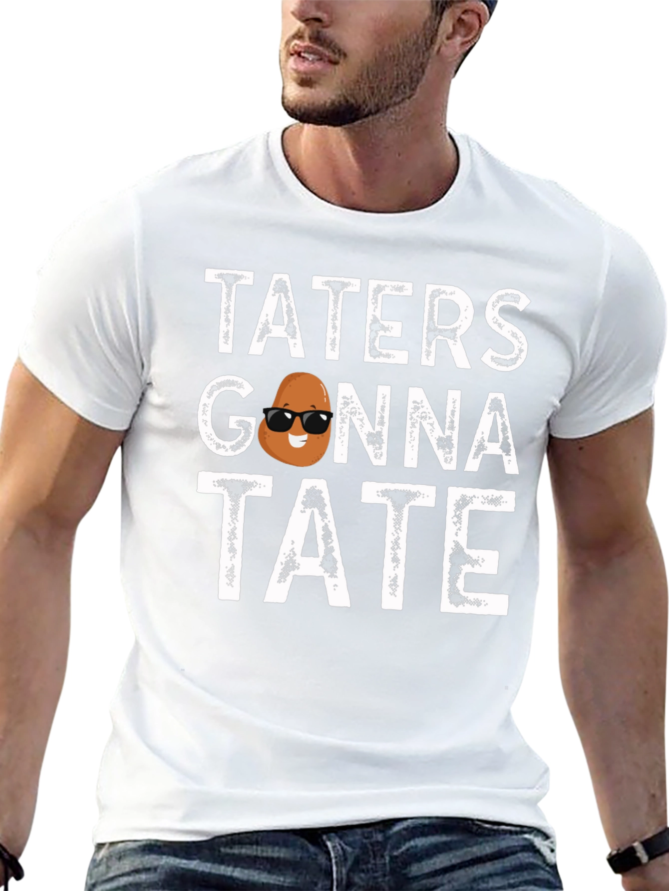 Taters Gonna Tate Funny Potato Graphic T-Shirt