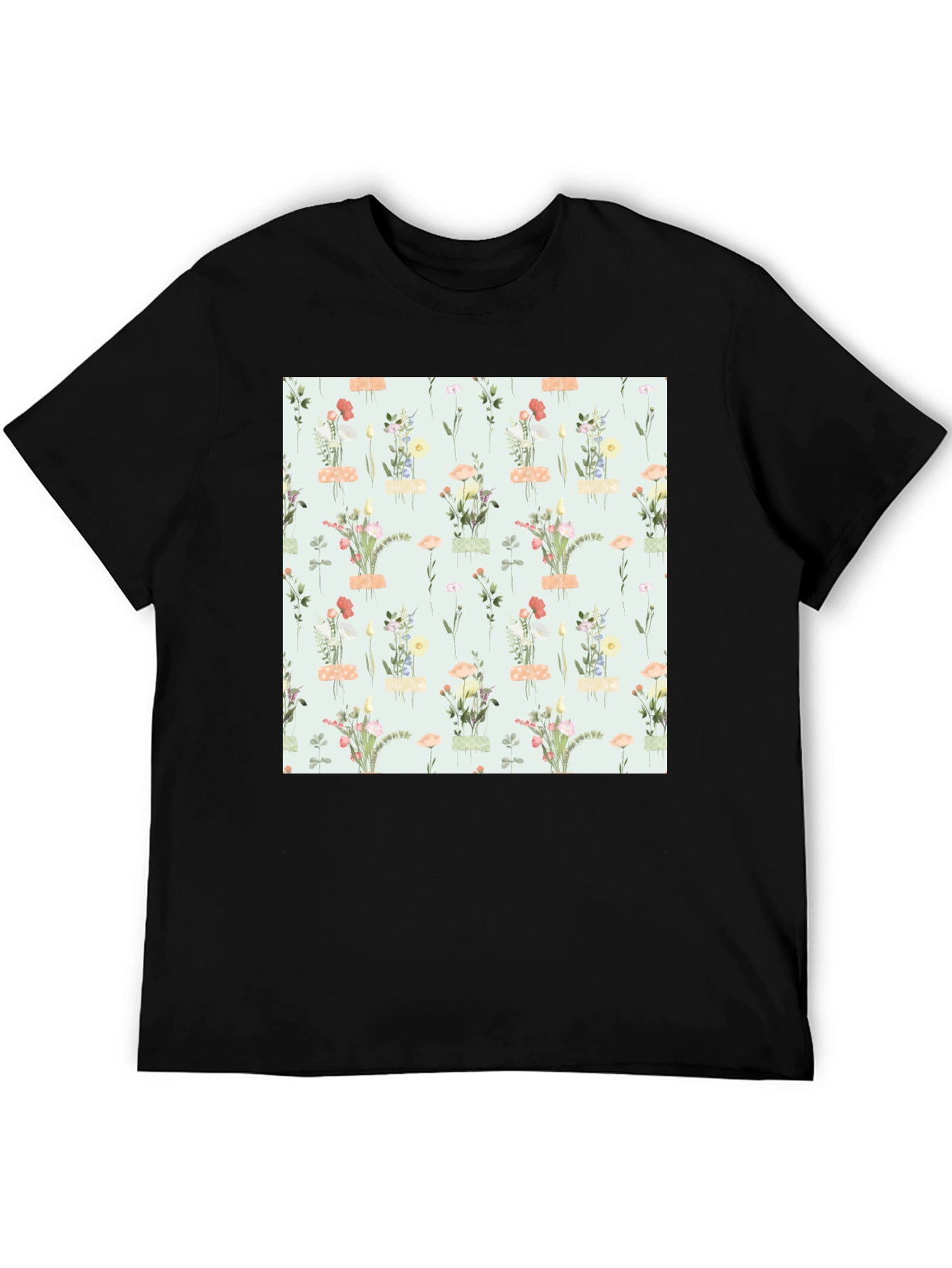 Floral Patterned T-Shirt - Trendy Casual Wear