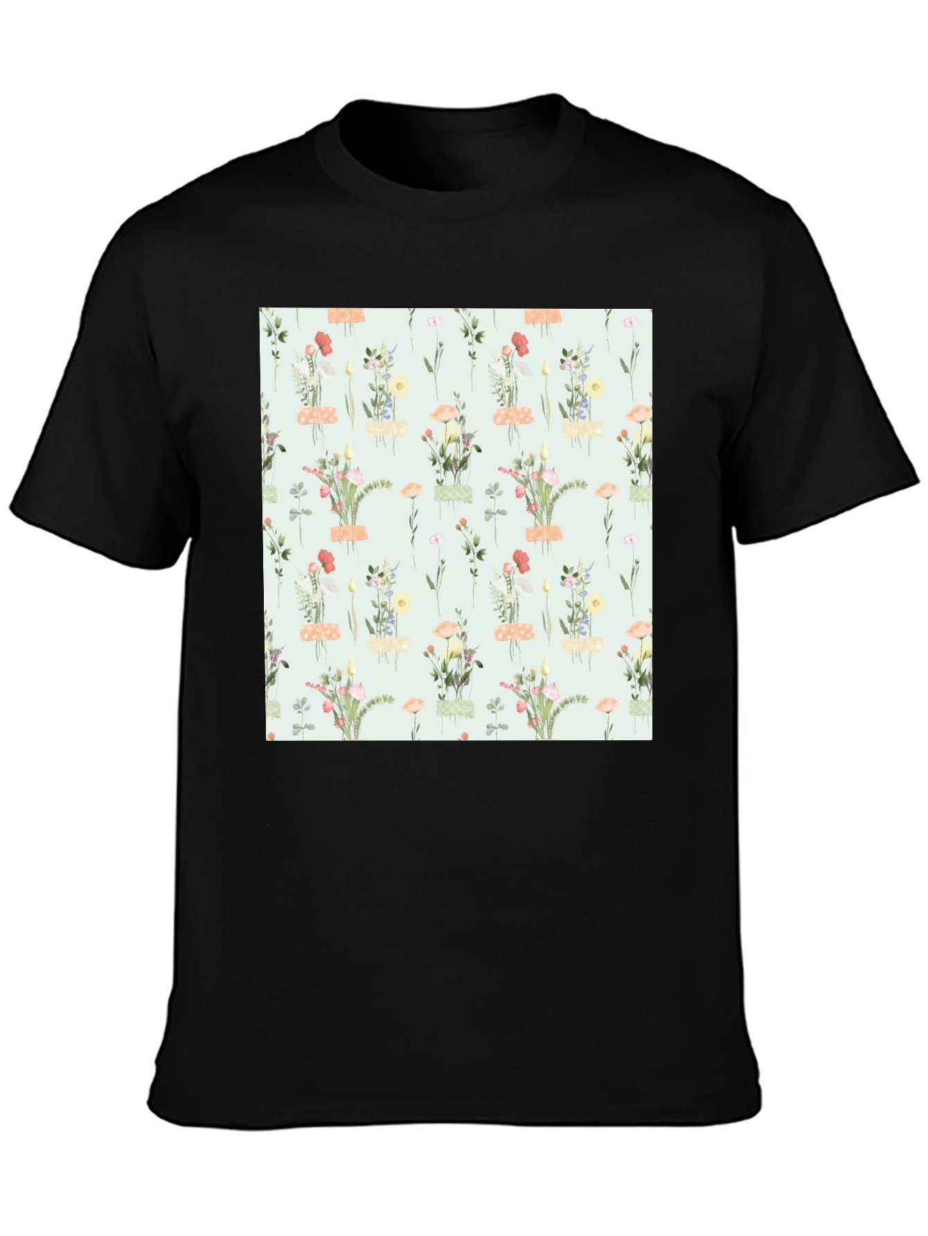 Floral Patterned T-Shirt - Trendy Casual Wear