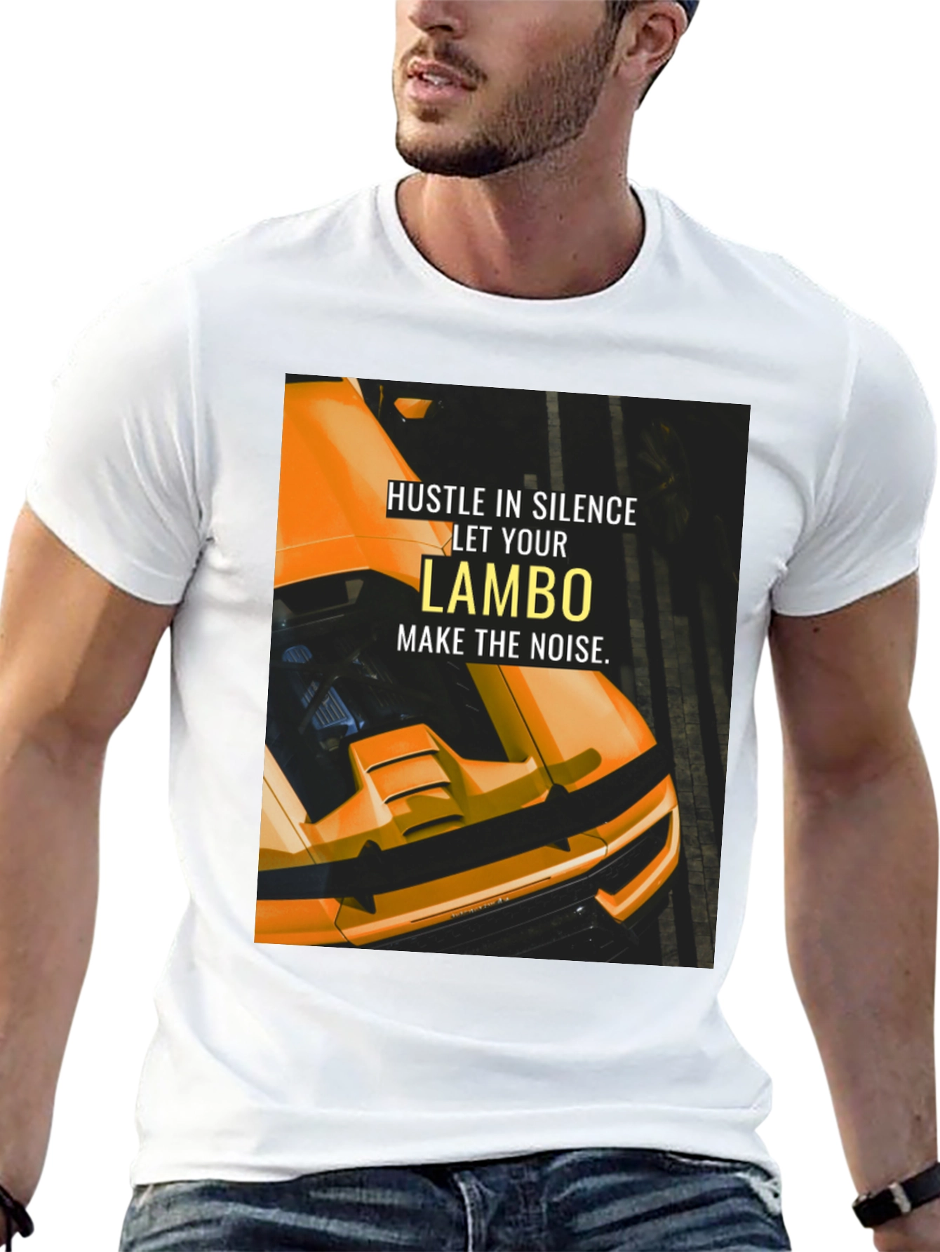 Hustle In Silence Lambo T-Shirt