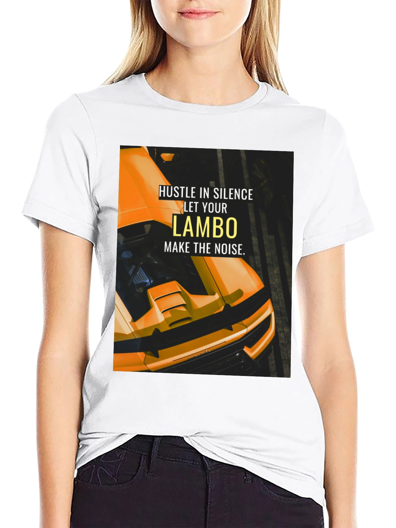 Hustle In Silence Lambo T-Shirt
