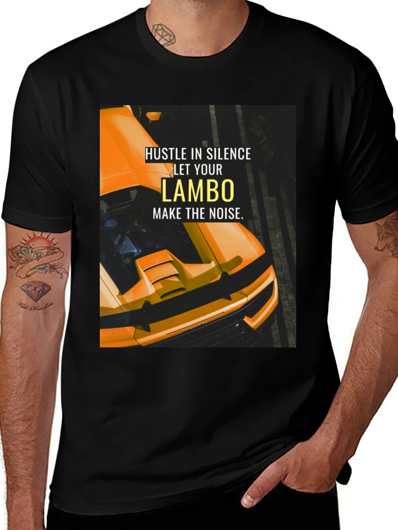 Hustle In Silence Lambo T-Shirt