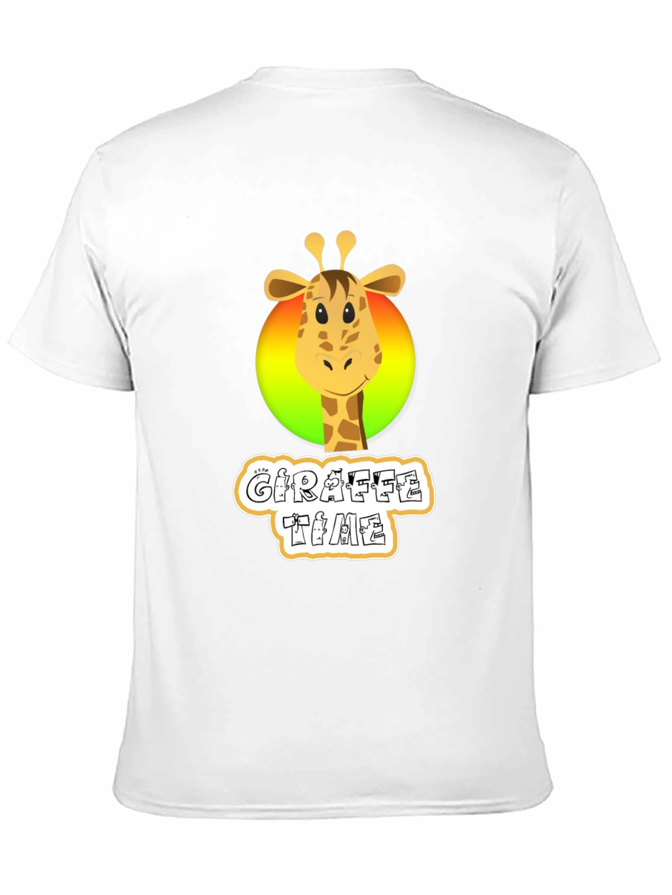 Giraffe Time Black T-Shirt