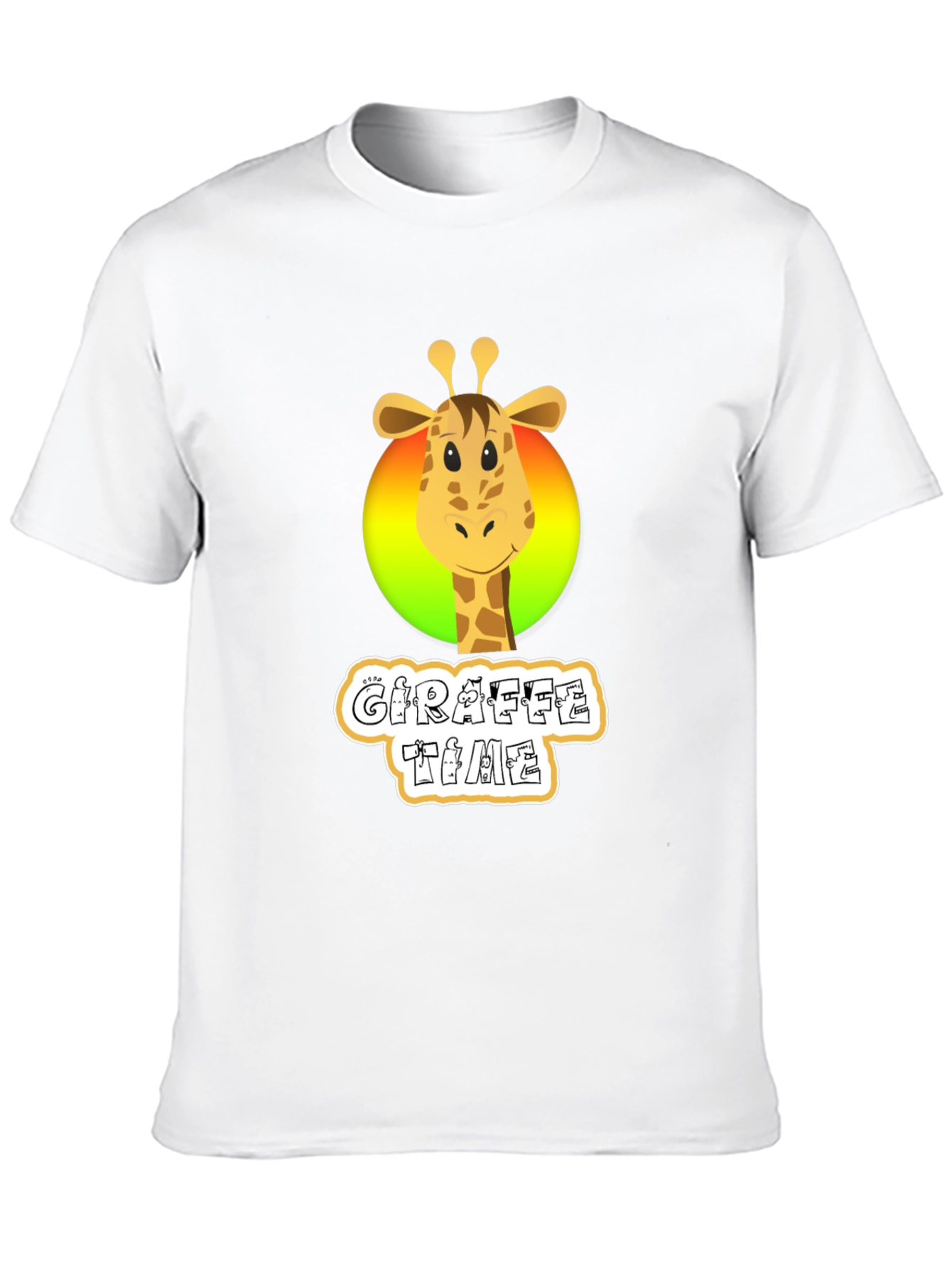 Giraffe Time Black T-Shirt