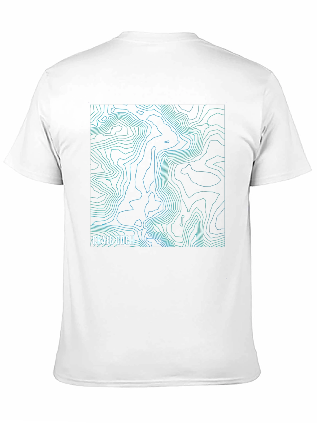 Craig Goch Topographic Map T-Shirt