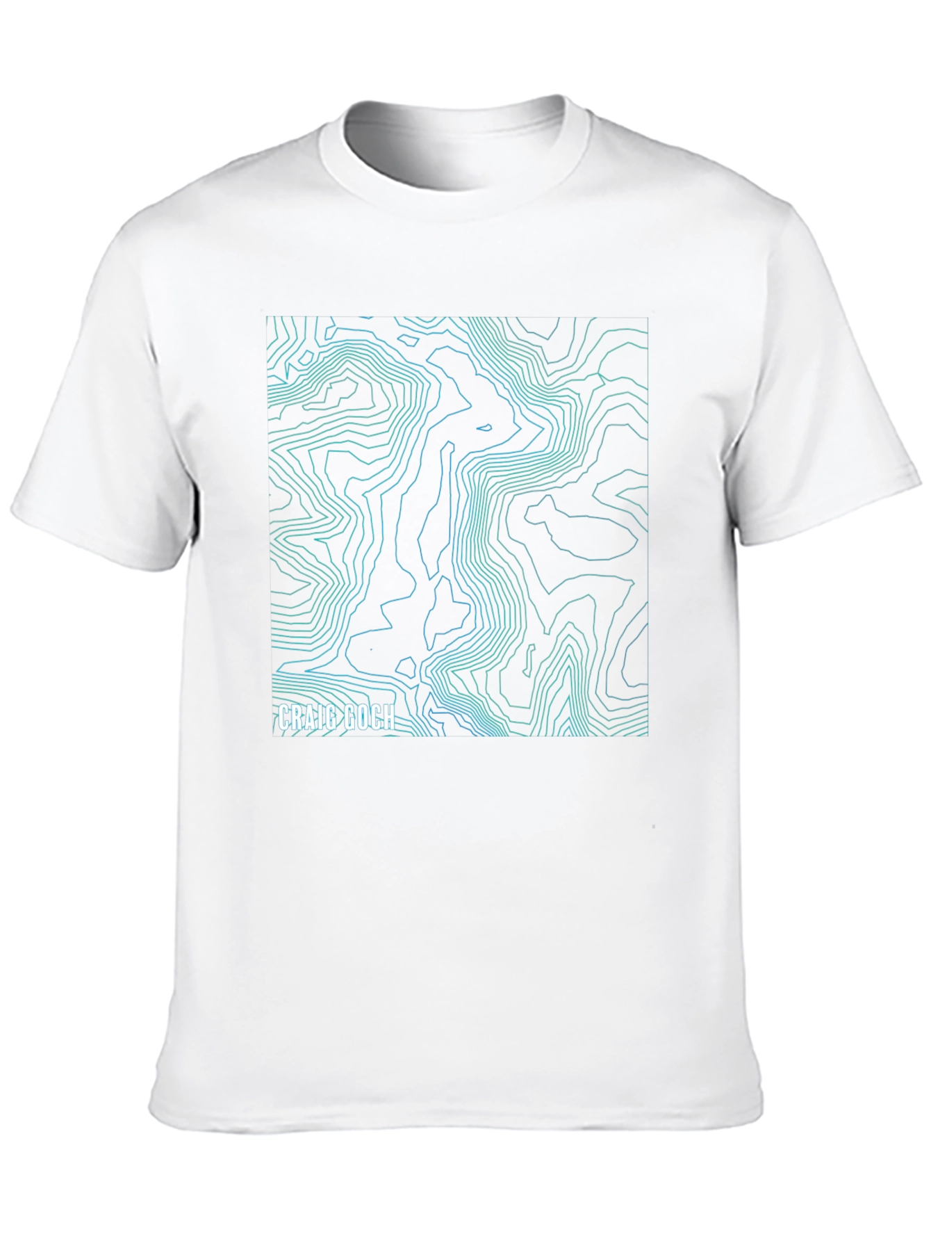 Craig Goch Topographic Map T-Shirt