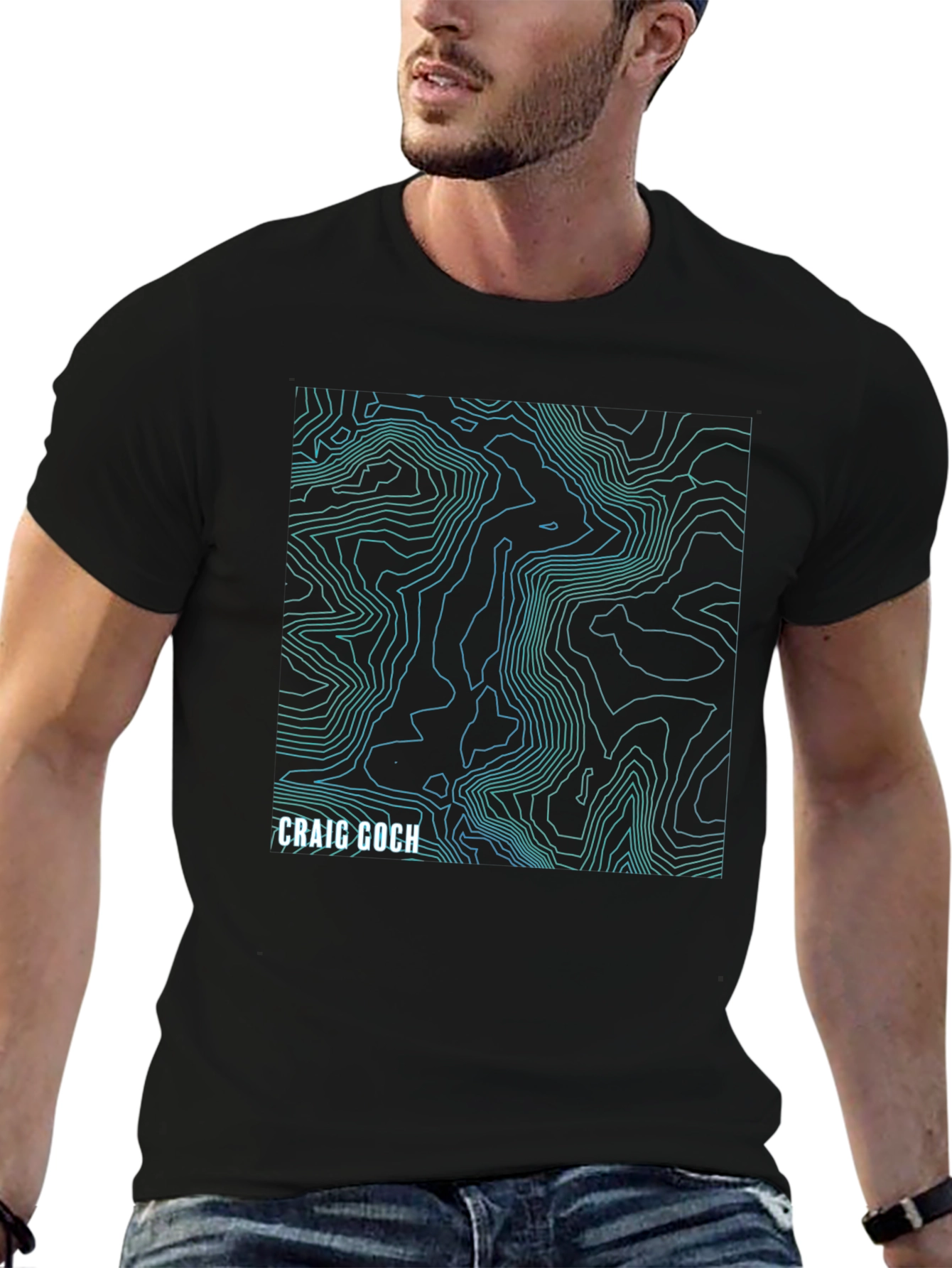 Craig Goch Topographic Map T-Shirt