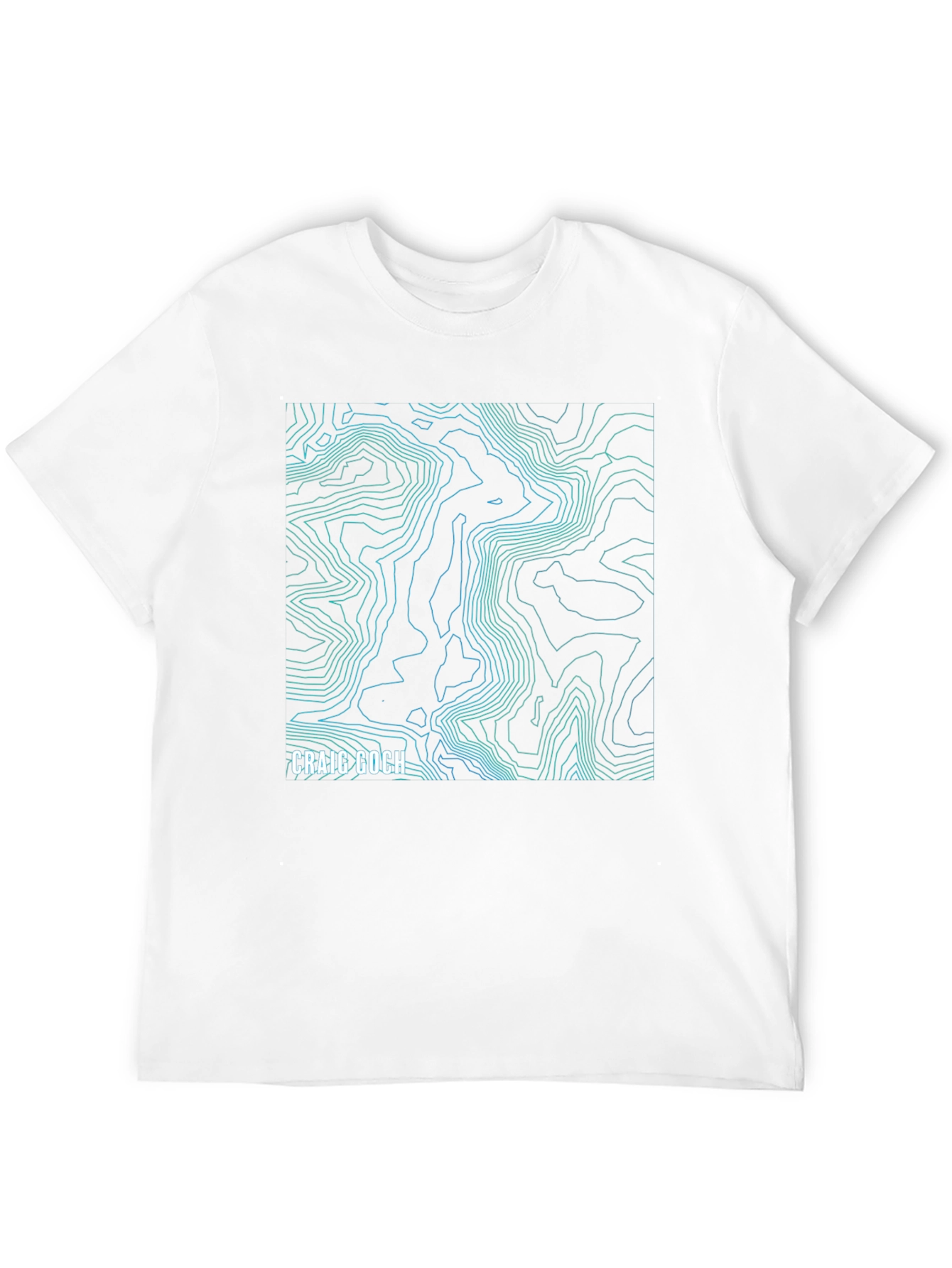 Craig Goch Topographic Map T-Shirt