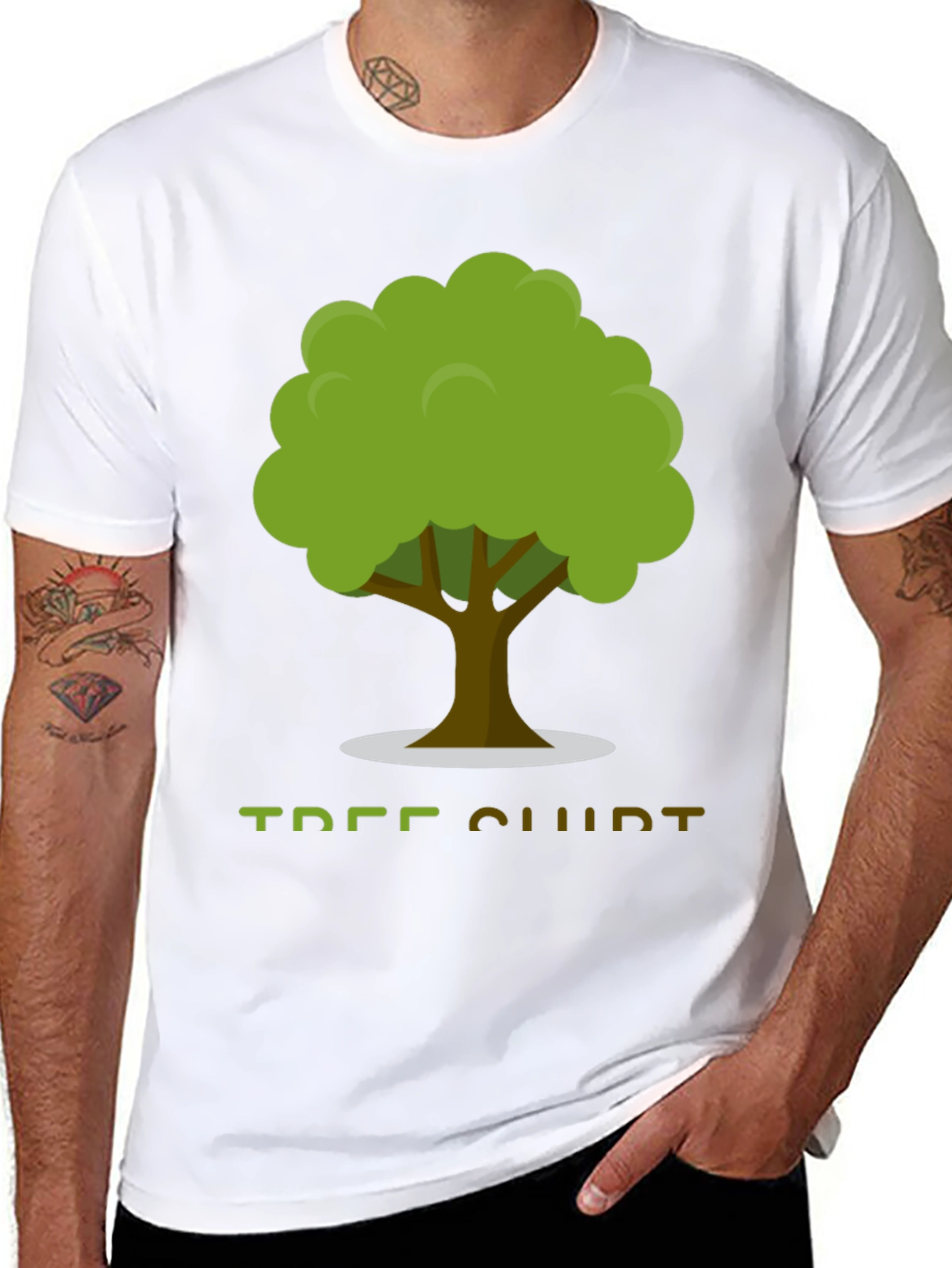 Tree Club Graphic T-Shirt - Black Cotton Tee