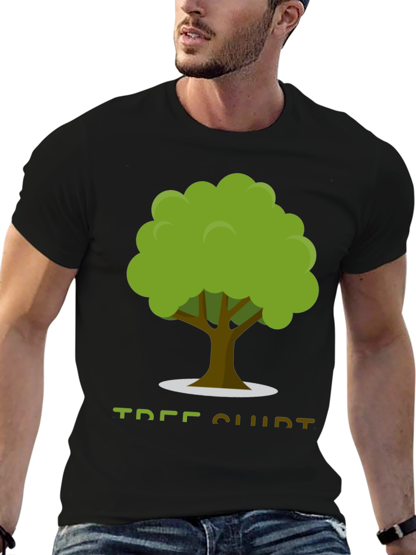 Tree Club Graphic T-Shirt - Black Cotton Tee