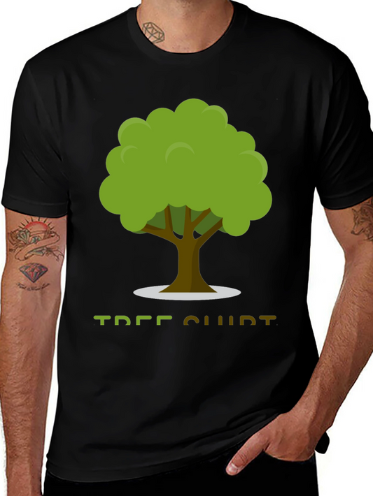 Tree Club Graphic T-Shirt - Black Cotton Tee