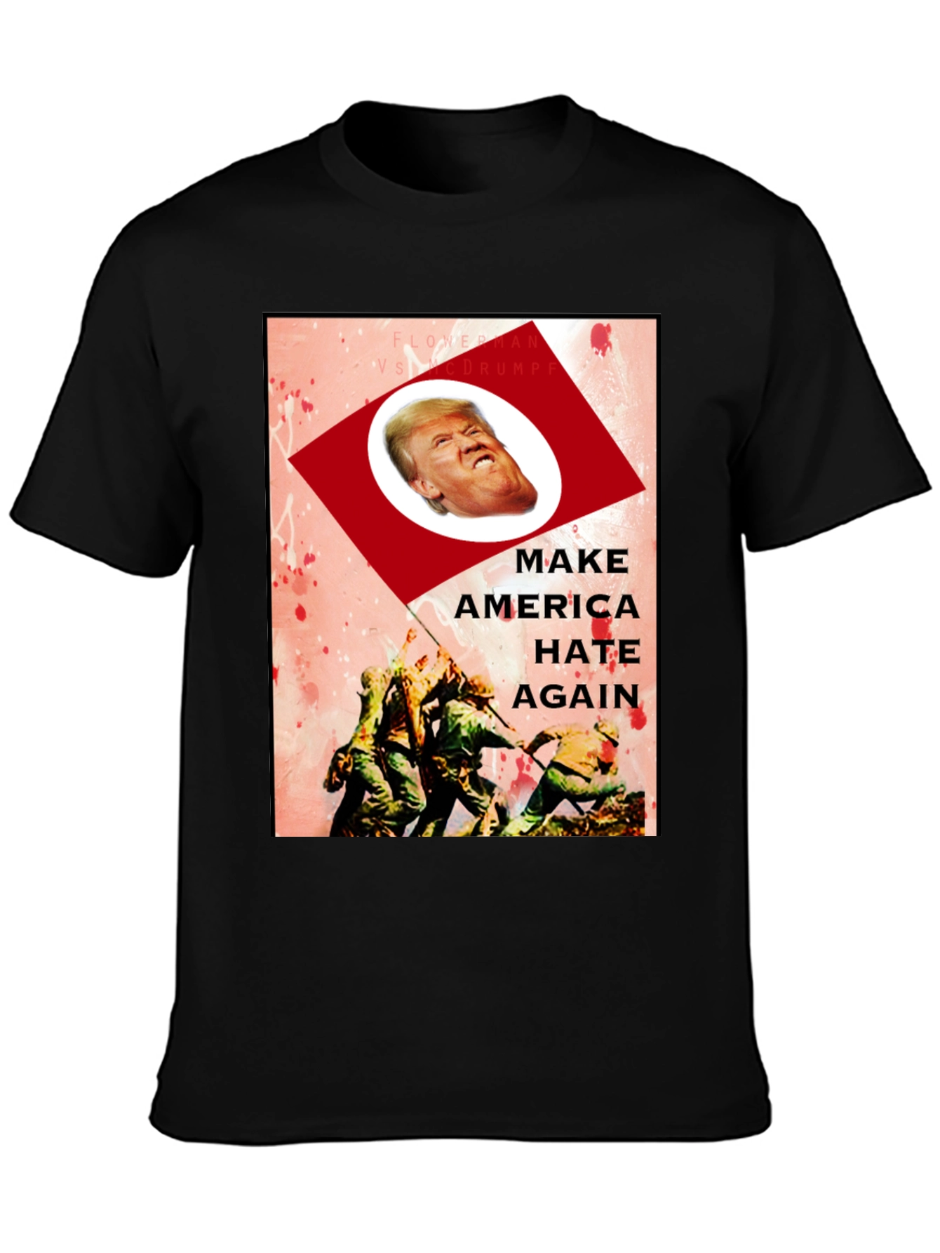 Satirical Trump Graphic Tee - Make America Hate Again