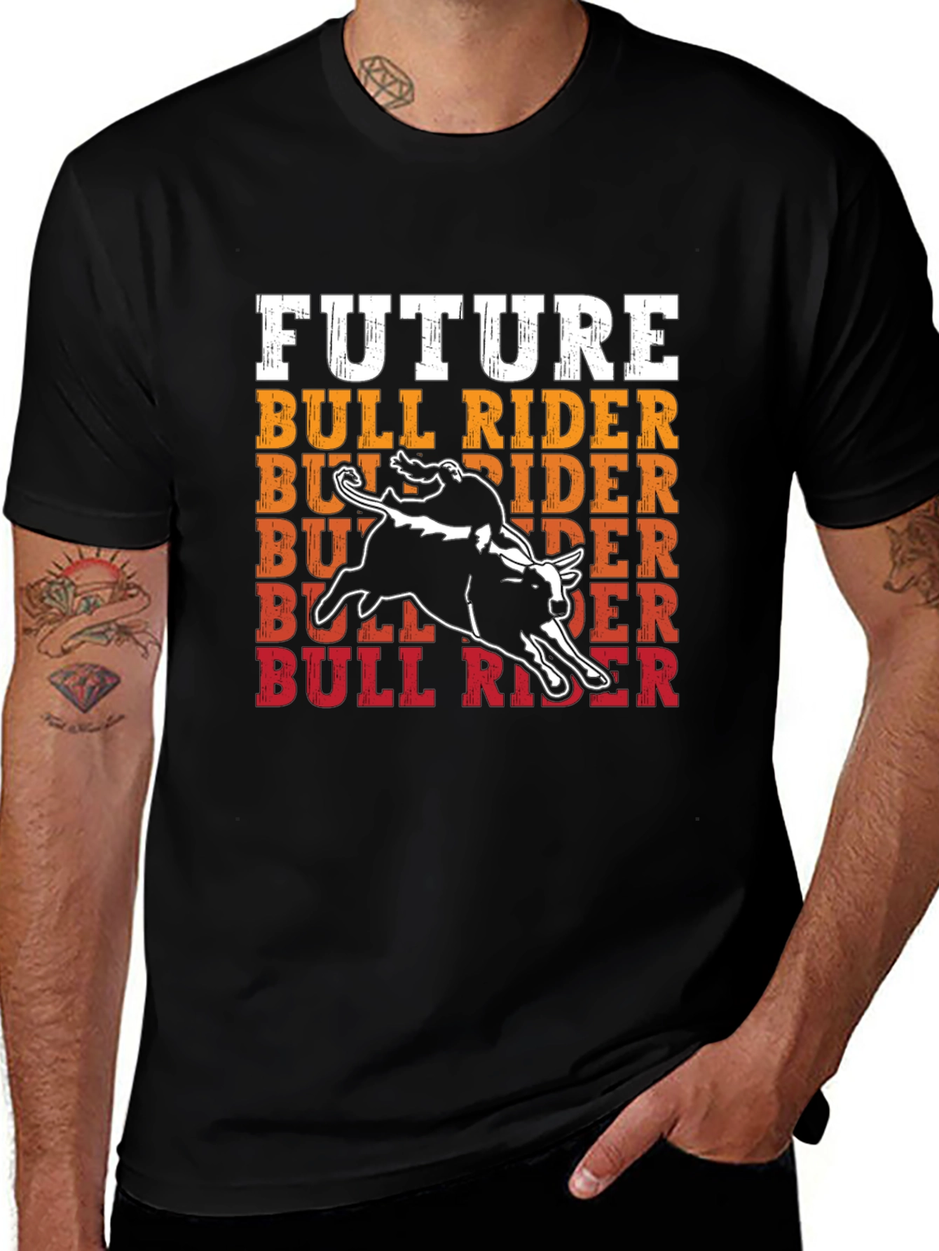 Future Bull Rider Graphic T-Shirt Rodeo