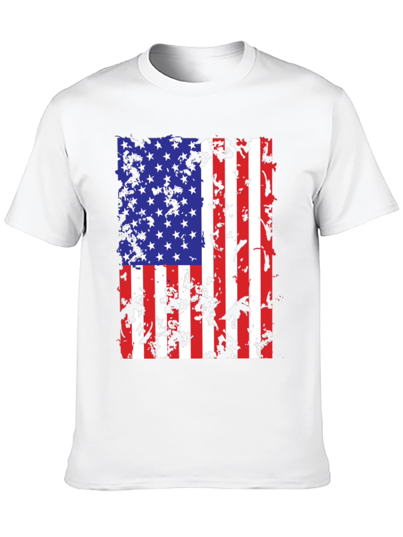 Distressed American Flag Graphic T-Shirt