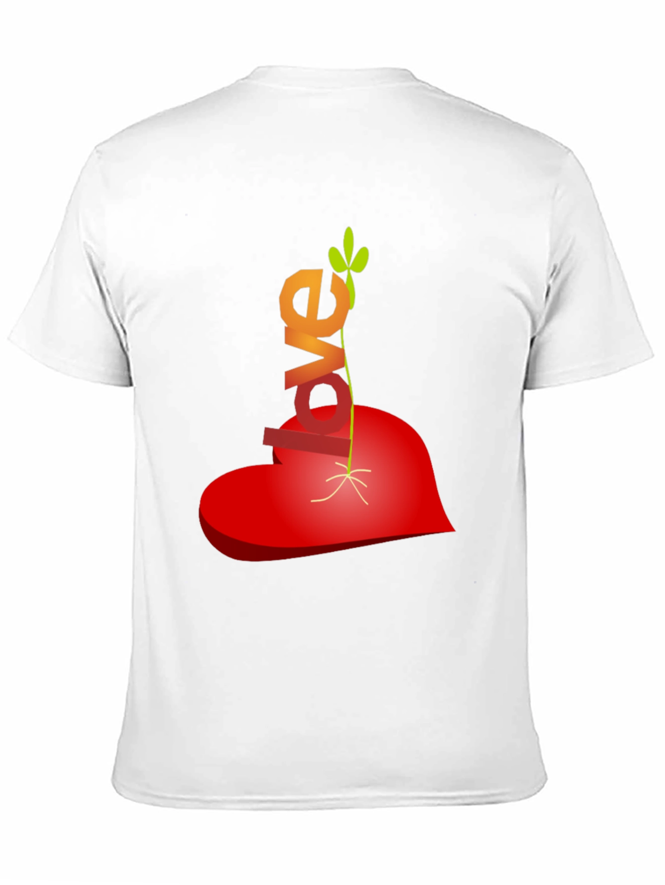 Love Grows T-Shirt - Heart & Sprout Design