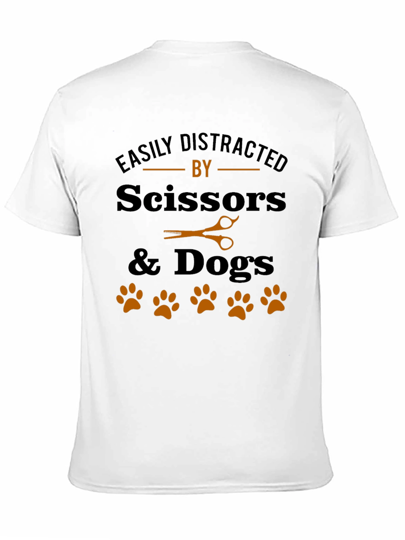 Easily Distracted By Scissors & Dogs T-Shirt