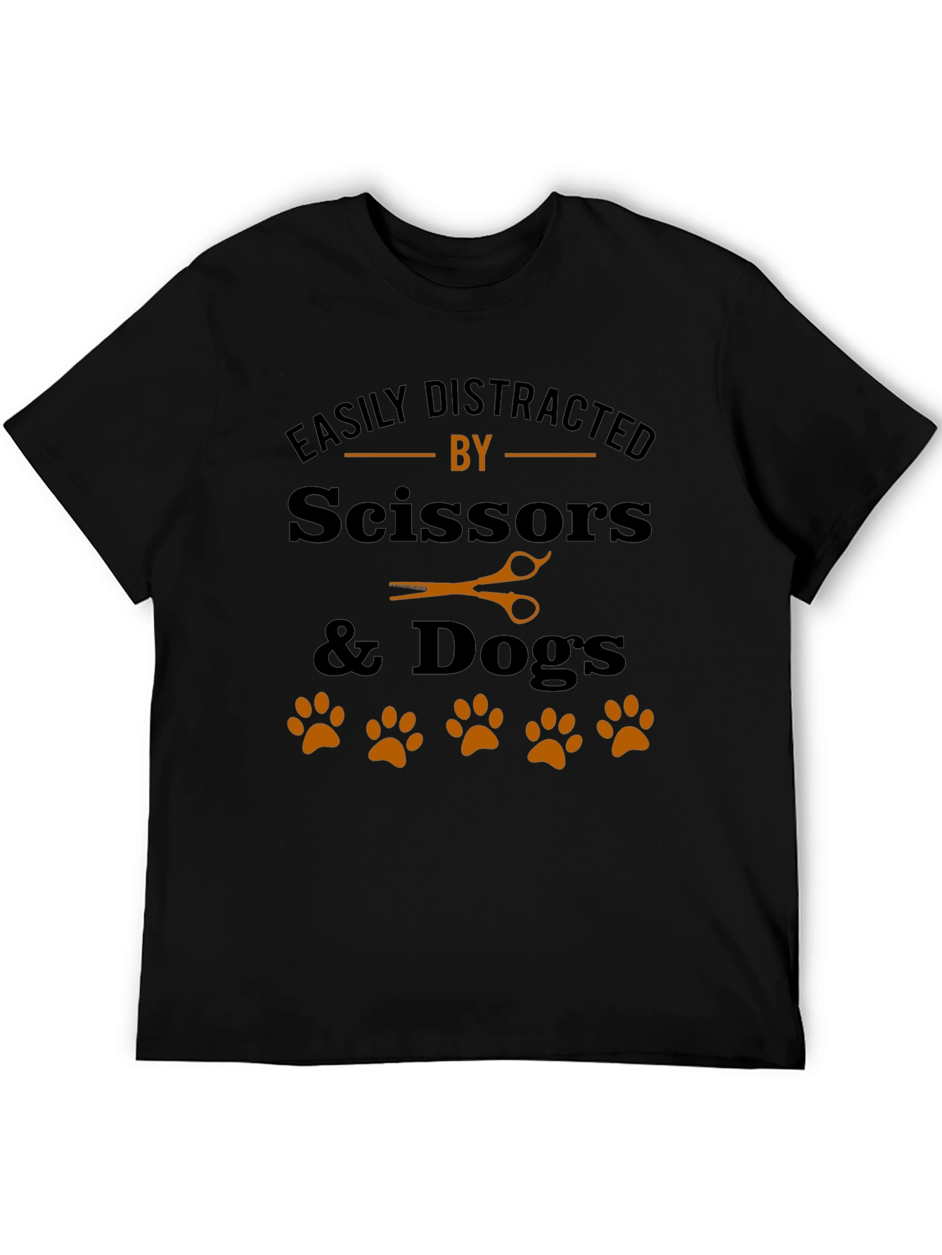 Easily Distracted By Scissors & Dogs T-Shirt