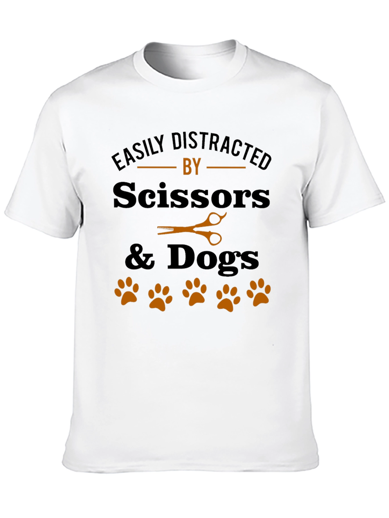 Easily Distracted By Scissors & Dogs T-Shirt
