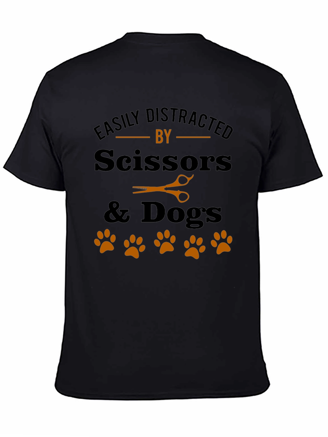 Easily Distracted By Scissors & Dogs T-Shirt