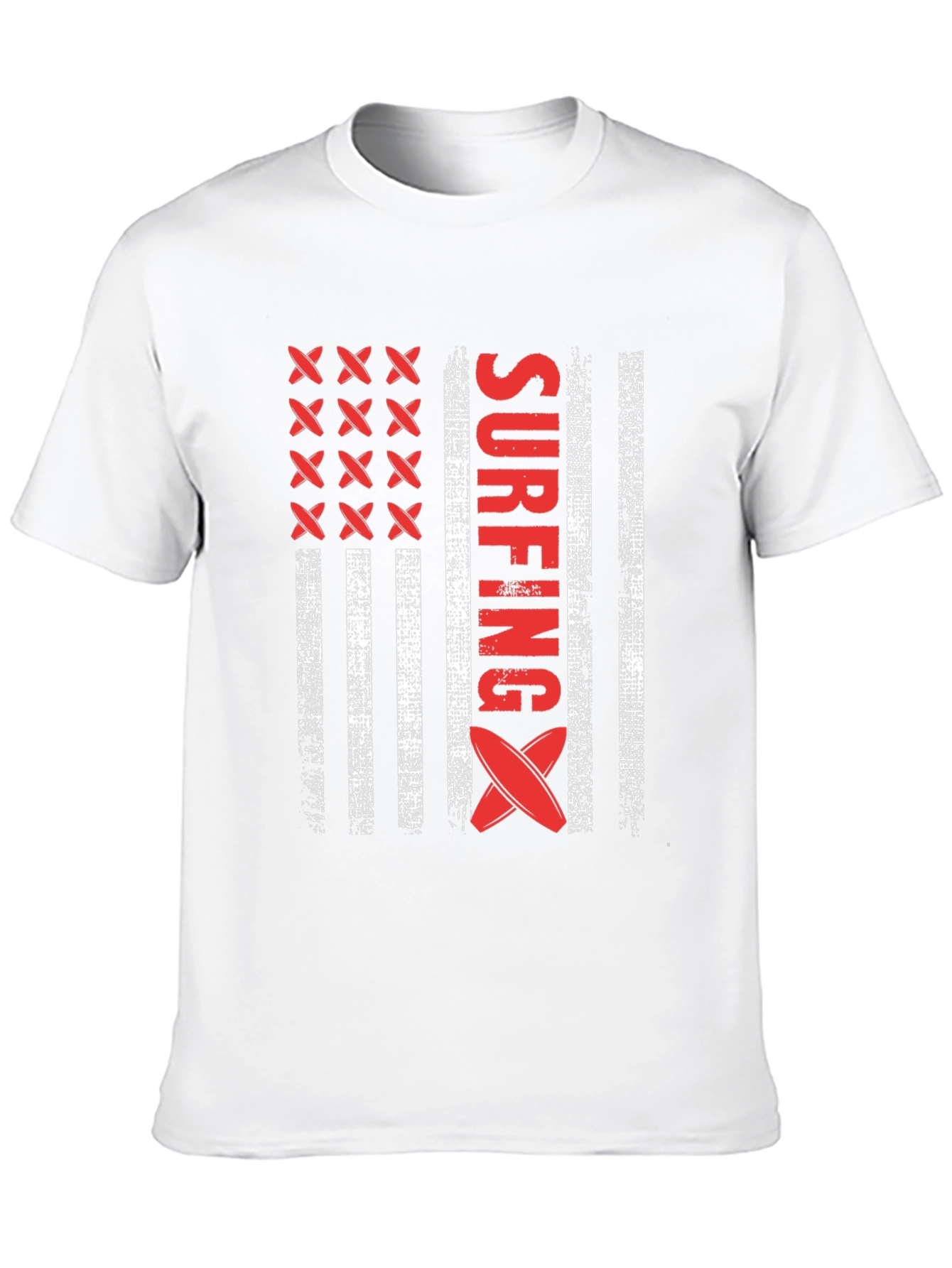 Surfing American Flag T-Shirt - USA Surfboard Tee