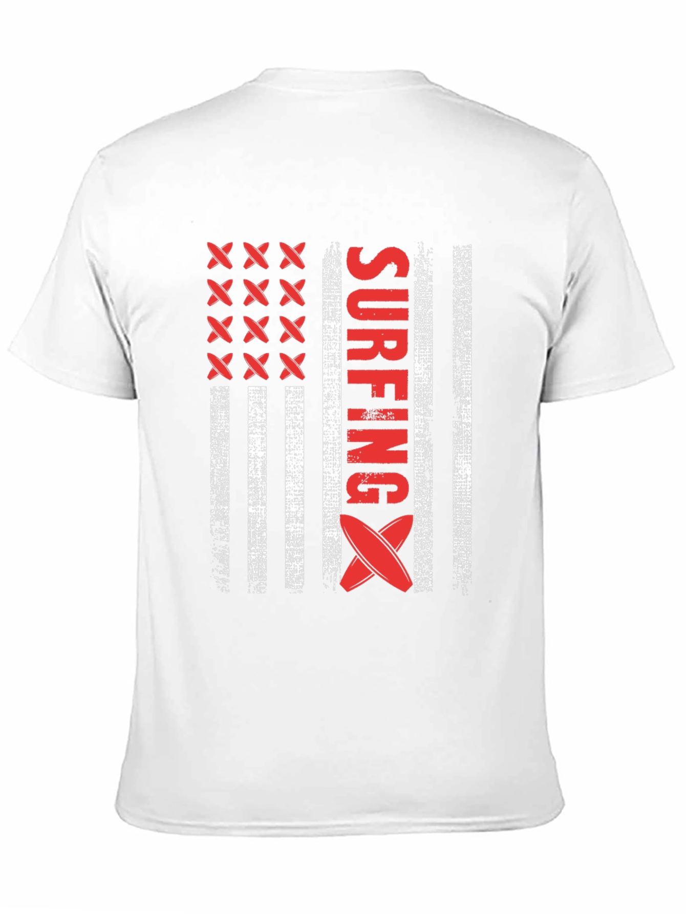 Surfing American Flag T-Shirt - USA Surfboard Tee