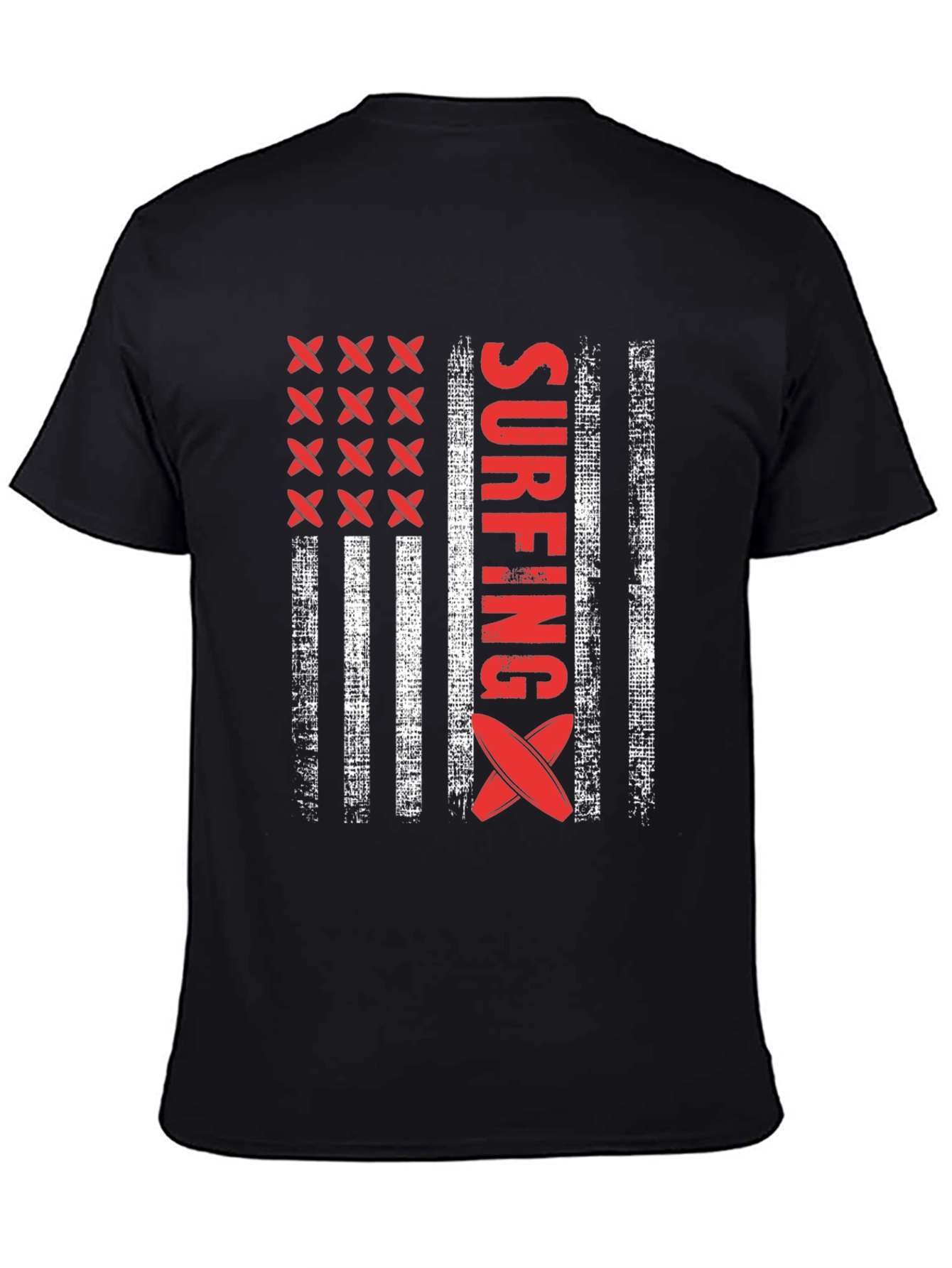 Surfing American Flag T-Shirt - USA Surfboard Tee