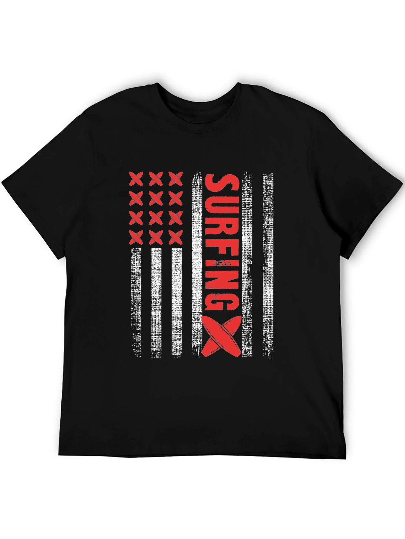 Surfing American Flag T-Shirt - USA Surfboard Tee