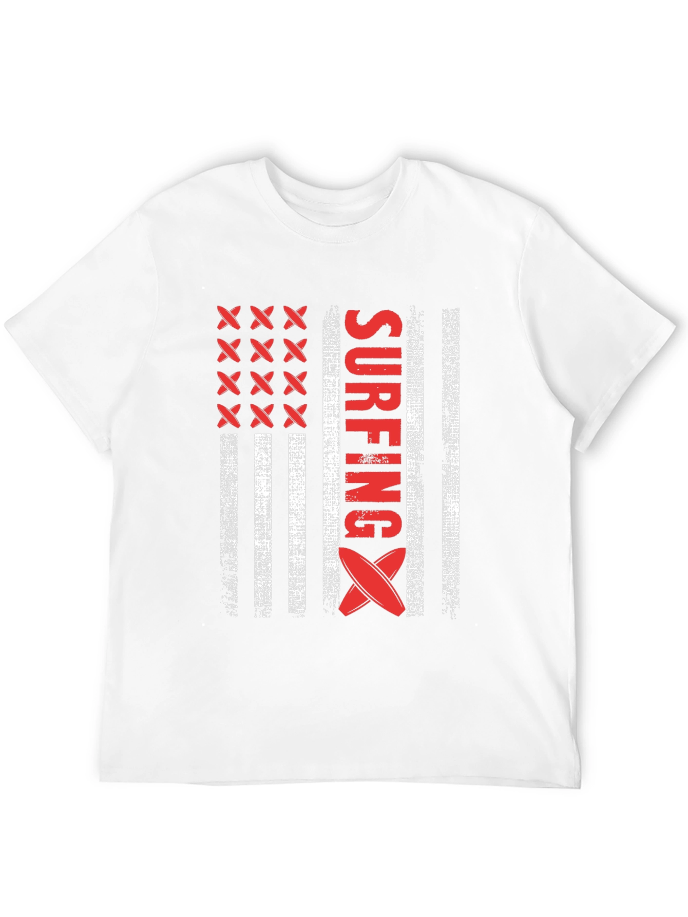 Surfing American Flag T-Shirt - USA Surfboard Tee