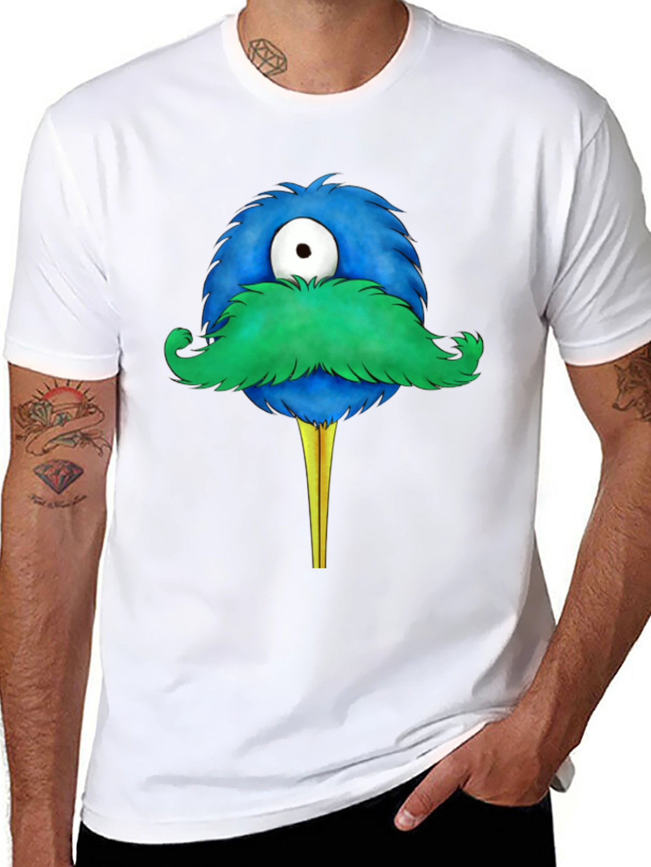 Monster Moustache Graphic Tee