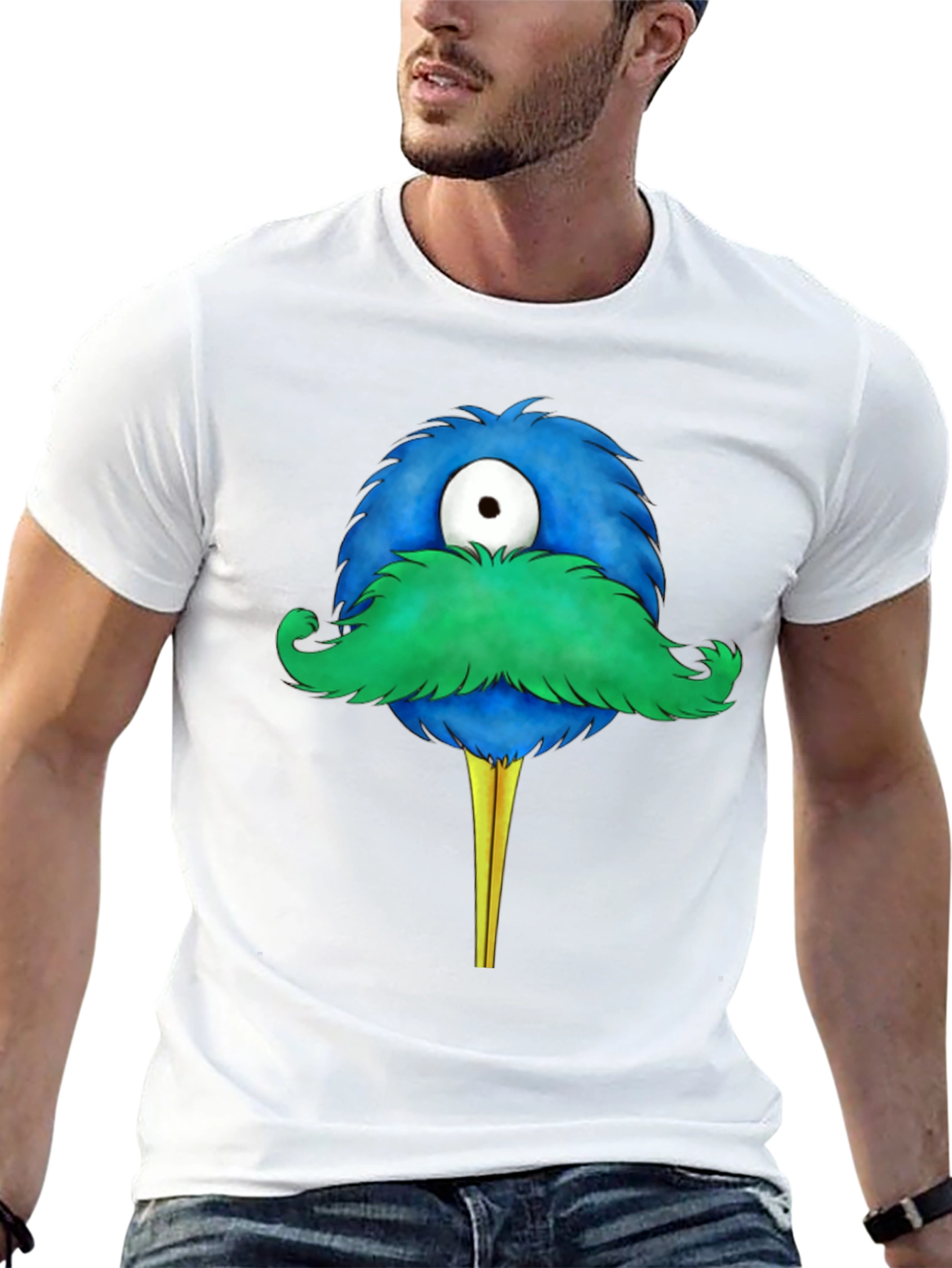 Monster Moustache Graphic Tee