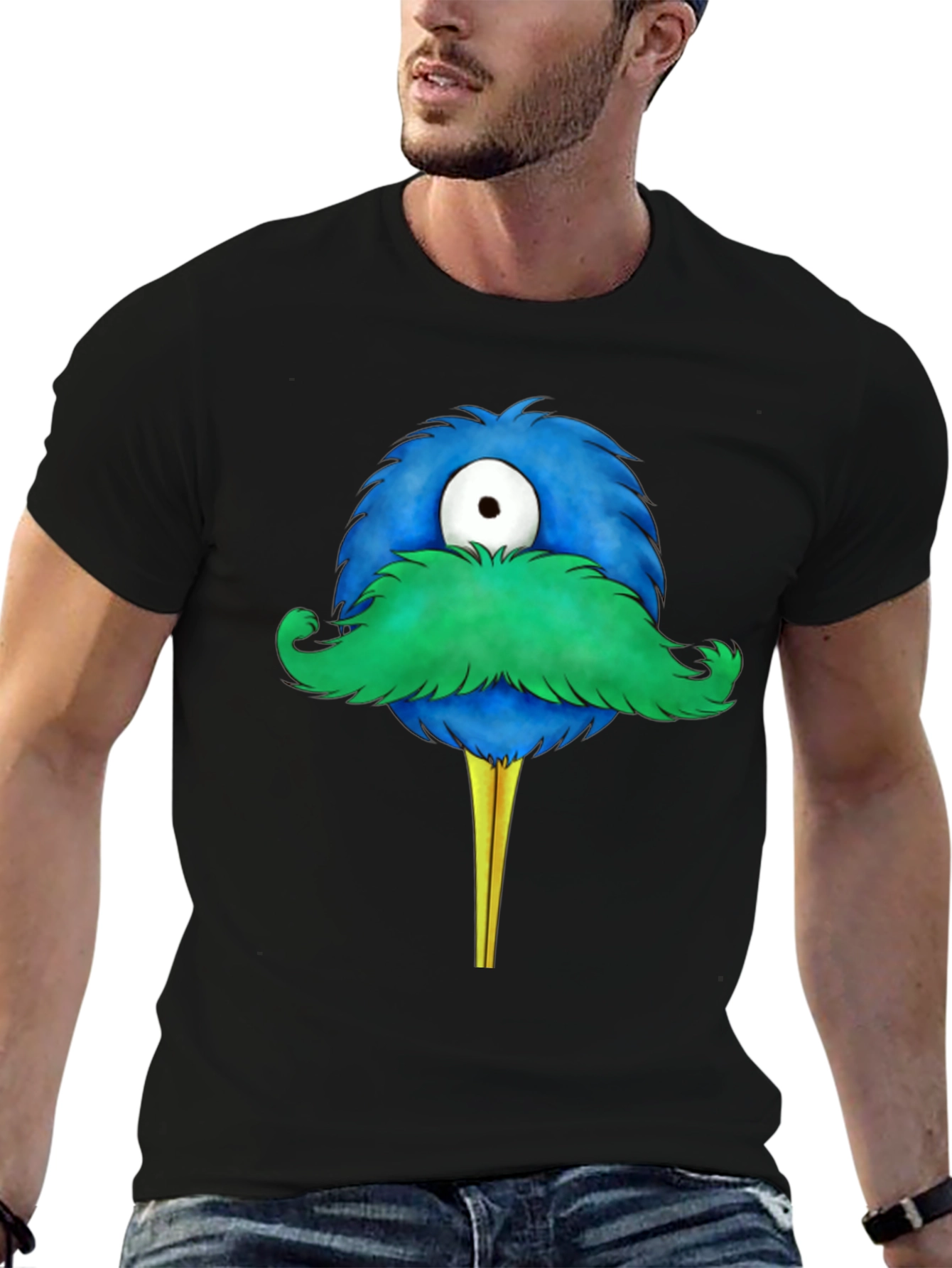 Monster Moustache Graphic Tee
