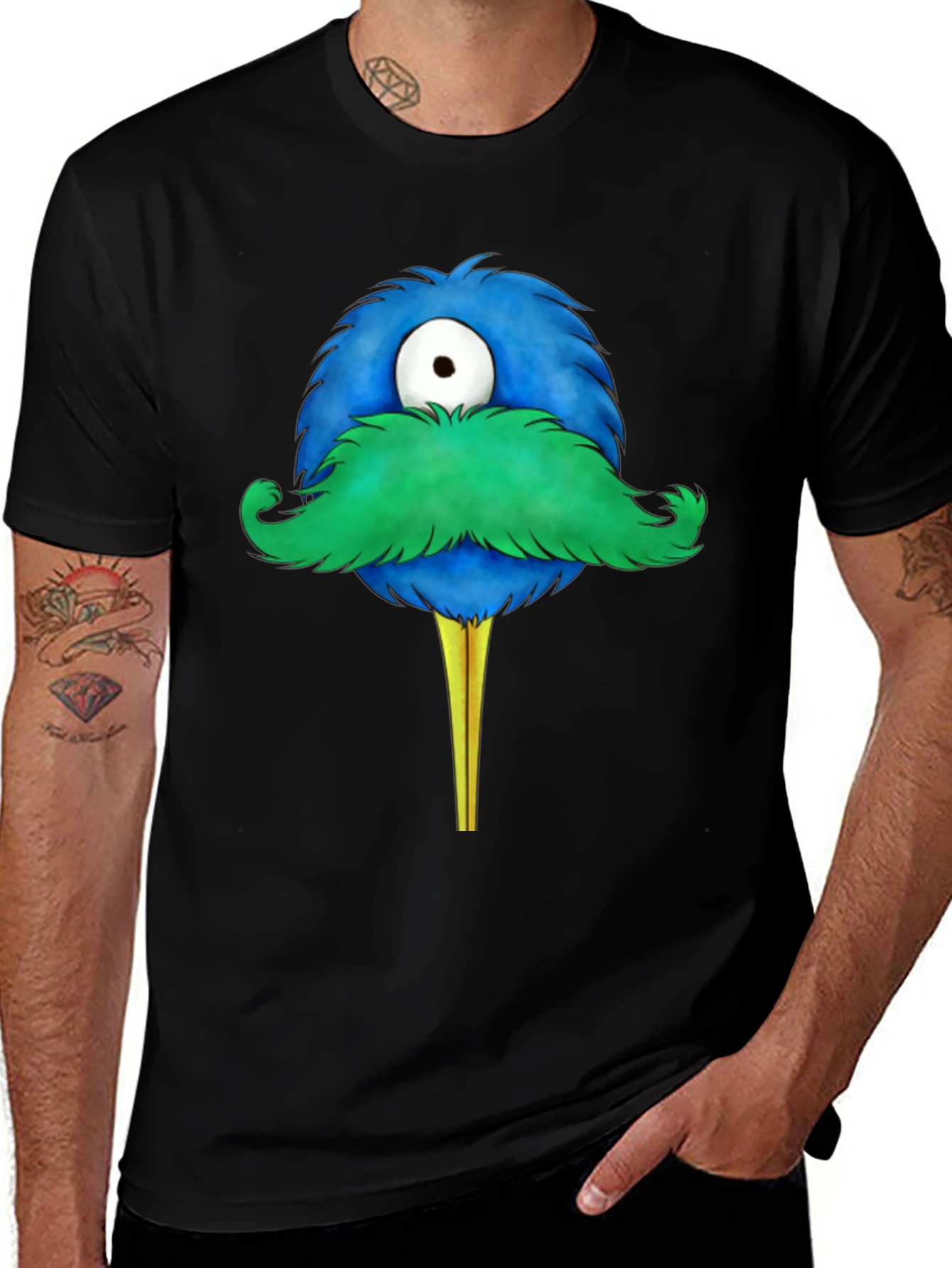Monster Moustache Graphic Tee