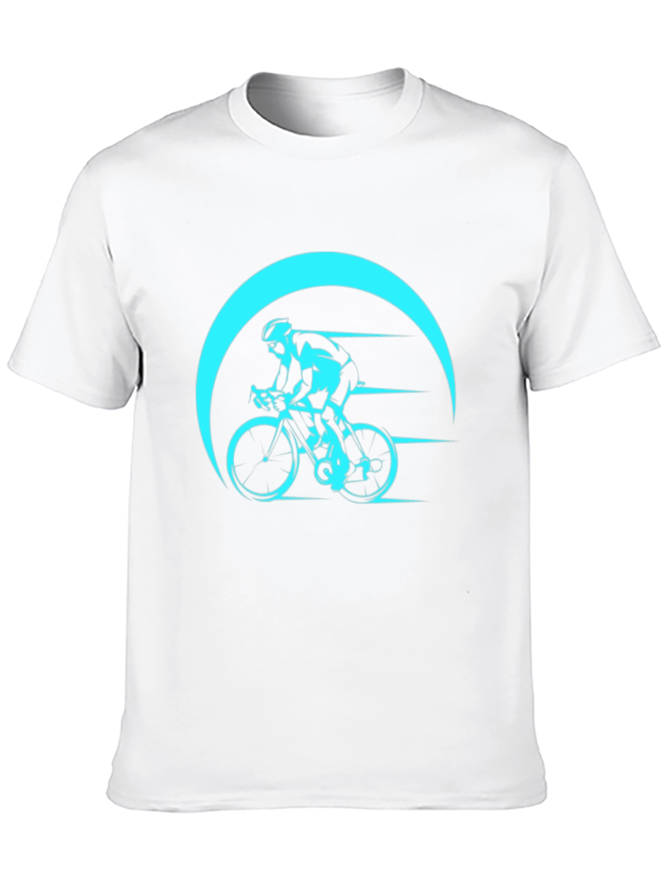 Cycling Graphic T-Shirt - Black Bike Design