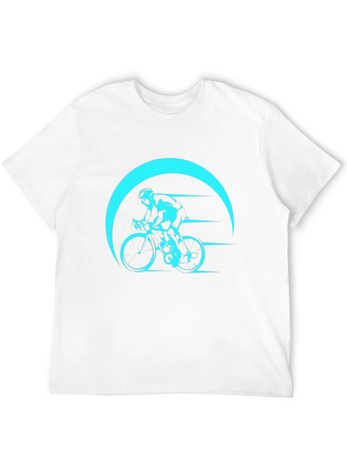 Cycling Graphic T-Shirt - Black Bike Design