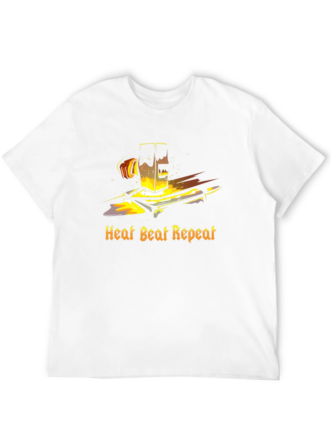 Heat Beat Repeat Black T-Shirt