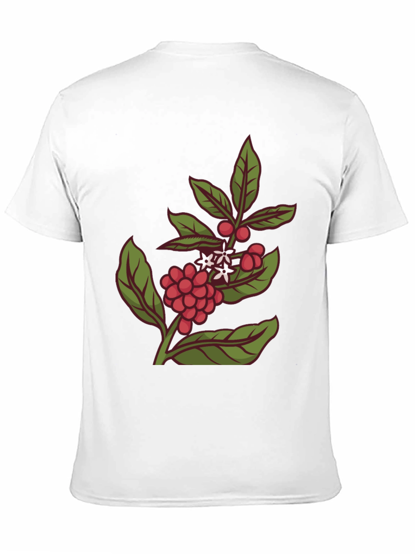 Coffee Plant Graphic Tee - Stylish Black T-Shirt