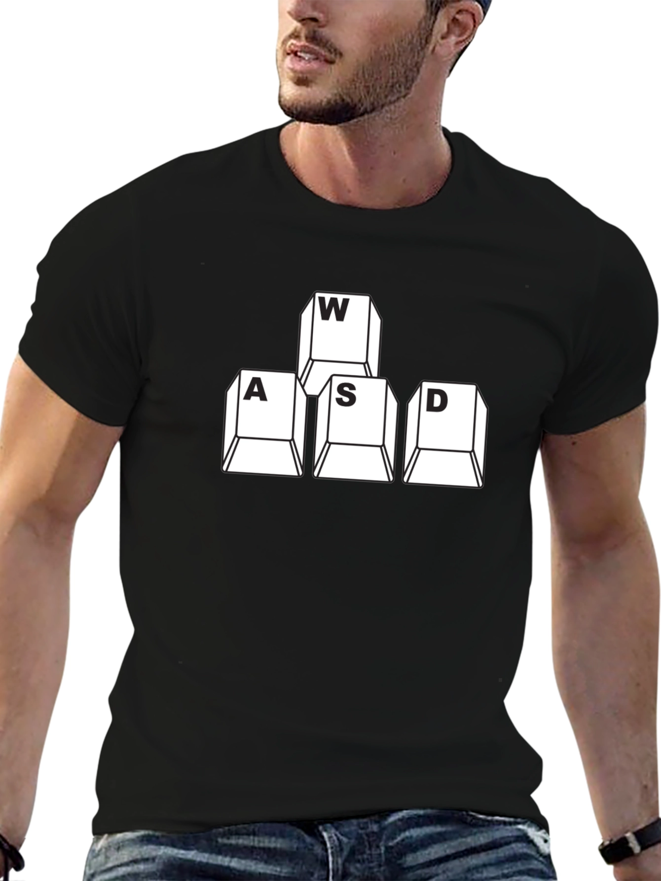 Gamer WASD Keys T-Shirt - PC Gaming Apparel