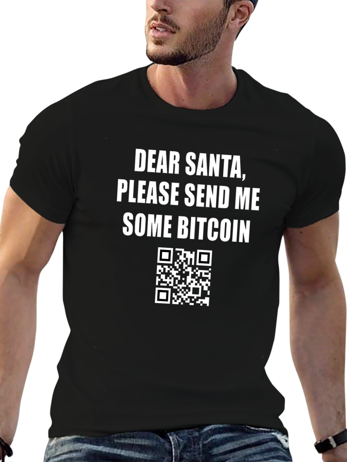 Bitcoin Santa T-Shirt - Crypto Holiday Gift