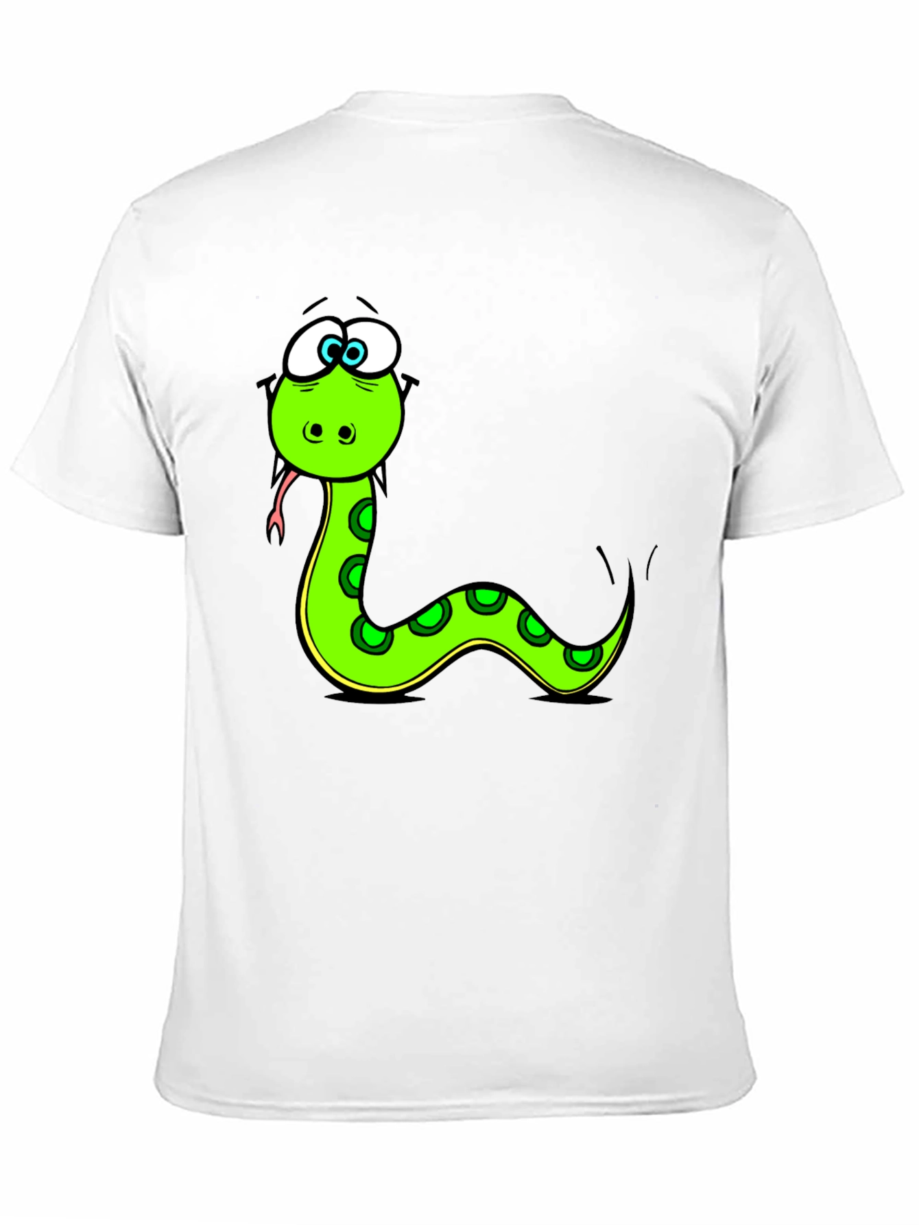 Cartoon Snake Black T-Shirt